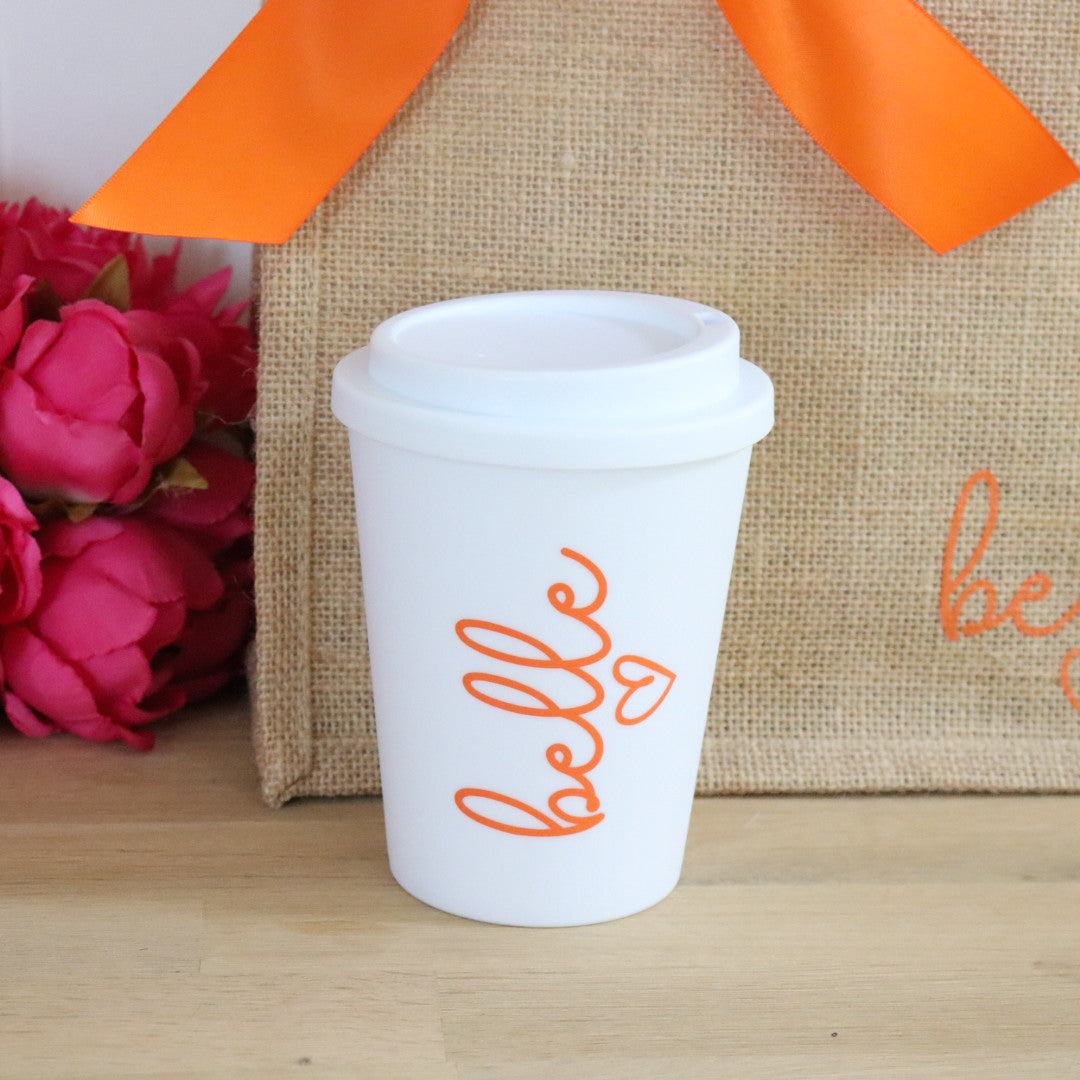 Bow Jute Bag &/or Hot Cup