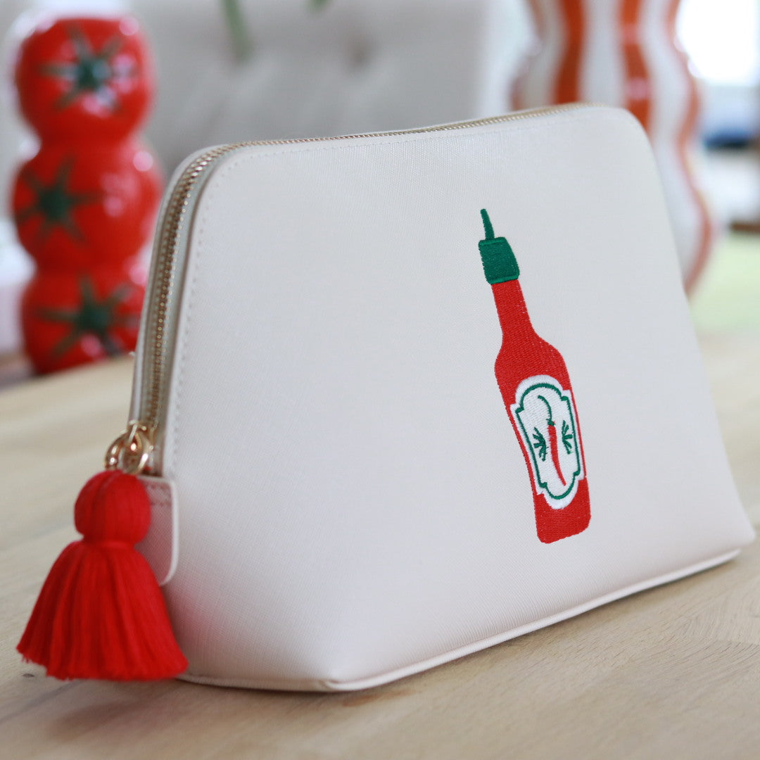 Hot Sauce Embroidered Bag