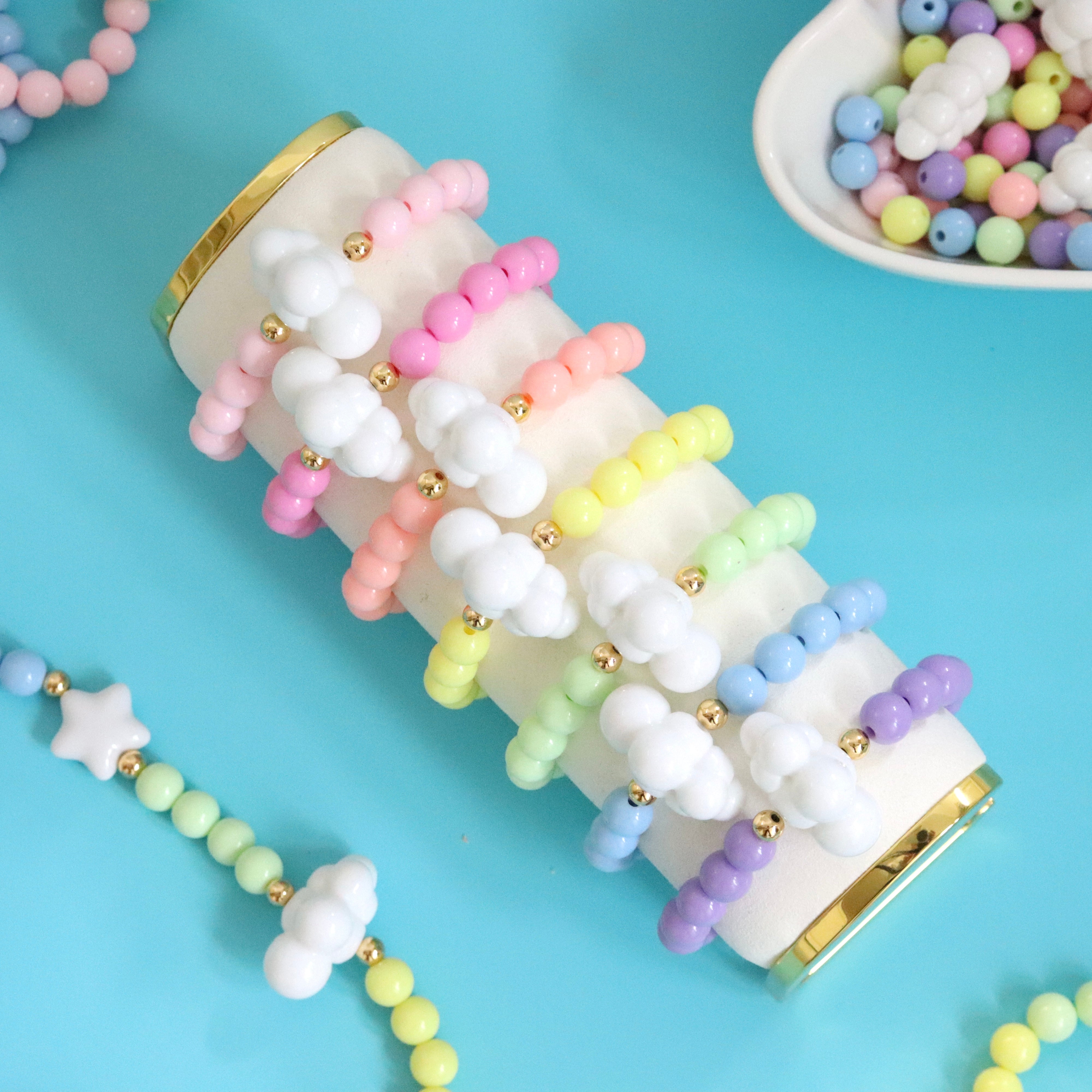 'Over The Rainbow' Pastel Bead Bracelet