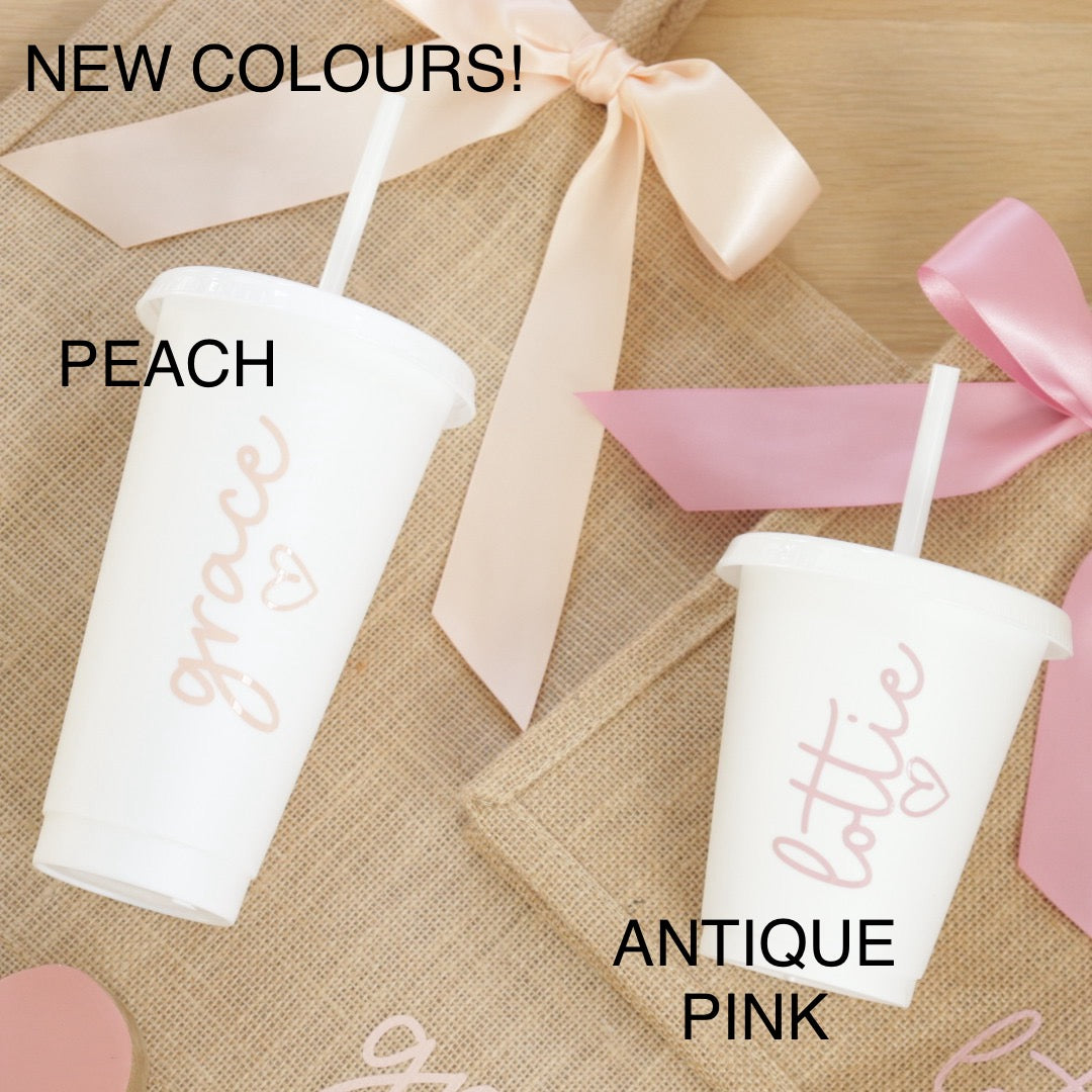 Bow Jute Bag &/or Cold Cup