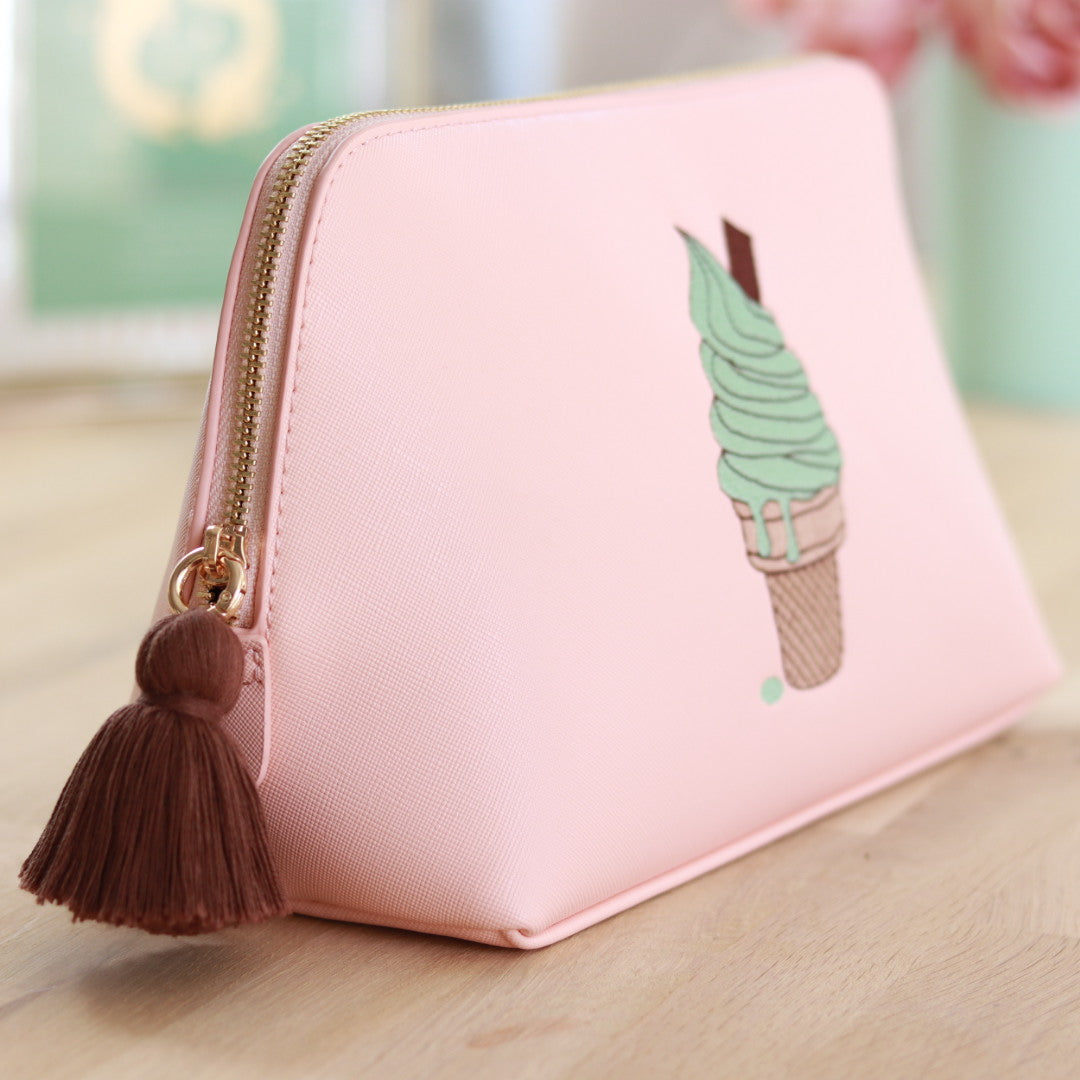Ice Cream Embroidered Bag