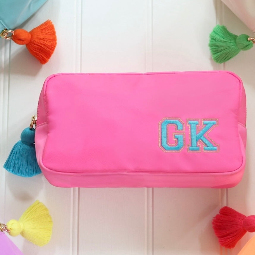 Bubblegum Varsity Pouch