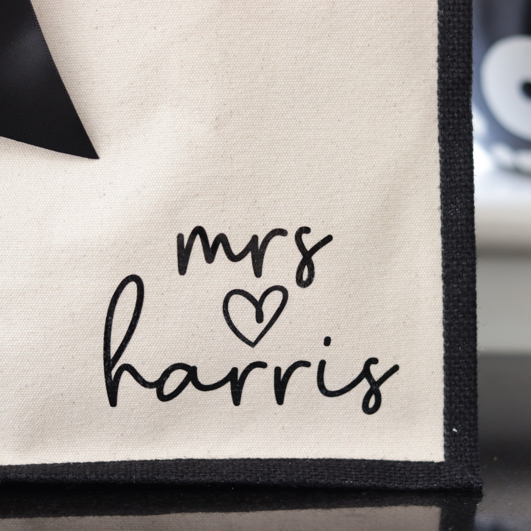 Miss/Mrs Canvas & Jute Bag