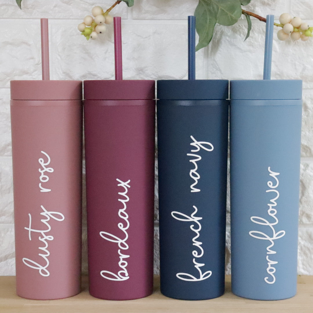 Skinny Matte Double Wall Tumbler