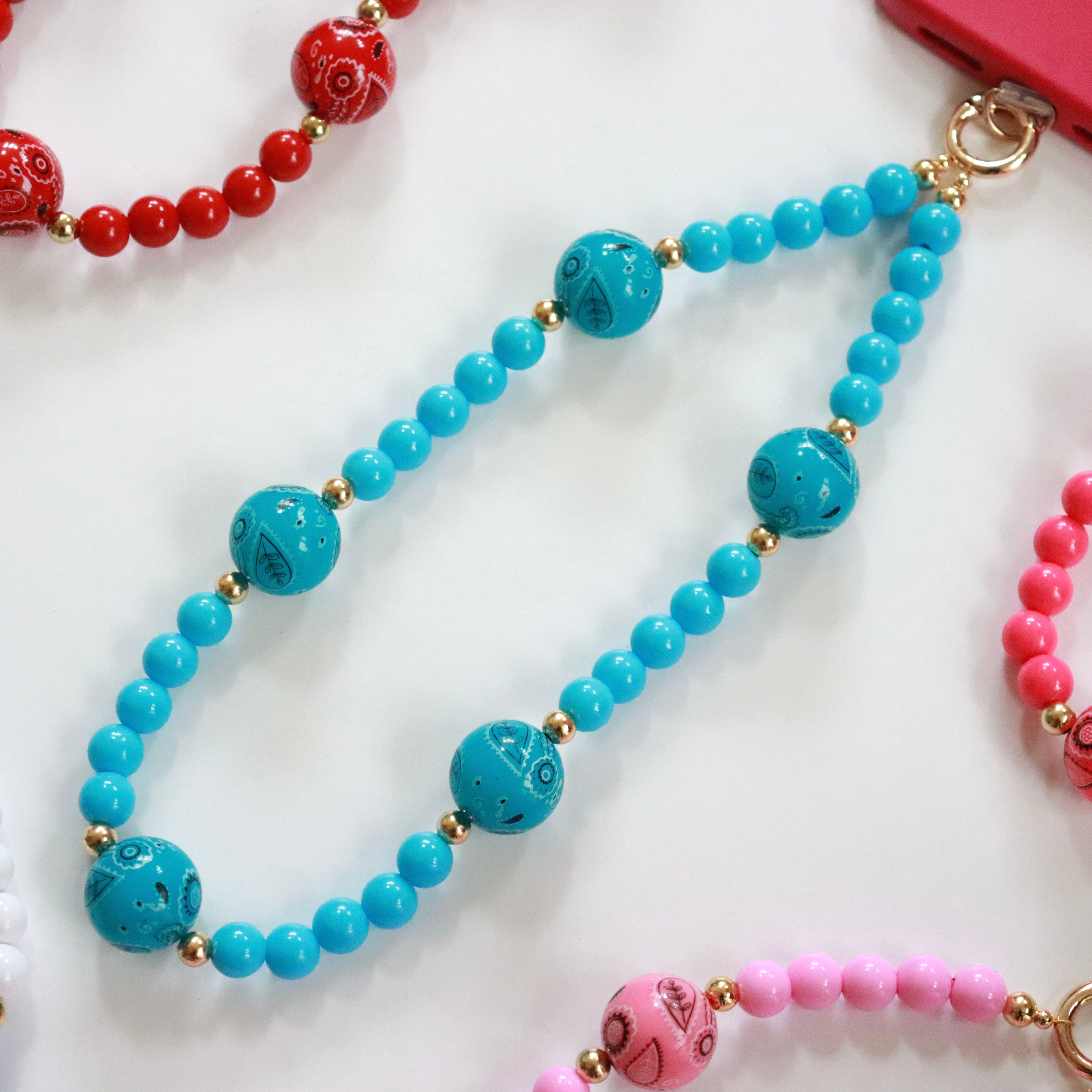 'Bandana Boho' Bead Phone Charm