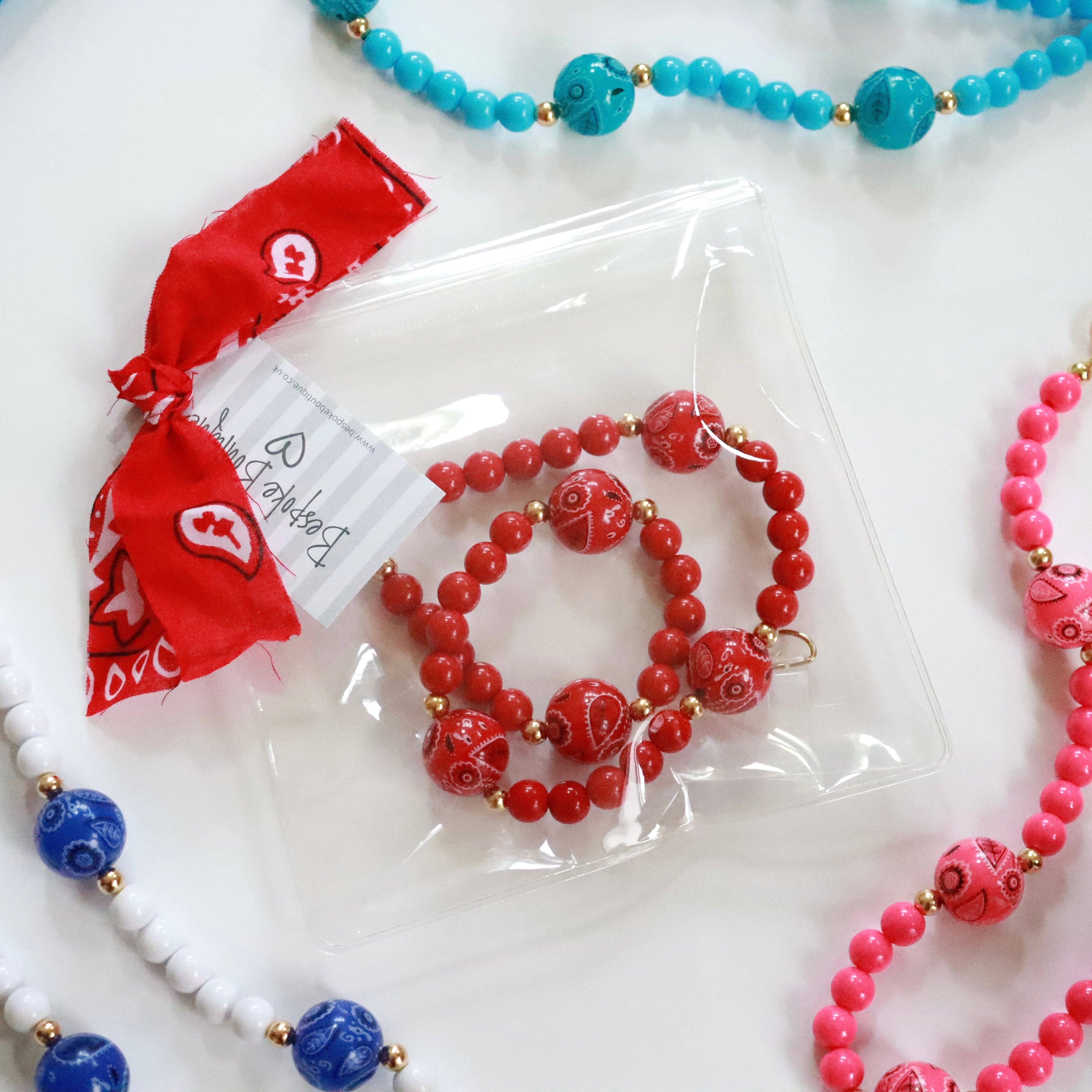 'Bandana Boho' Bead Phone Charm