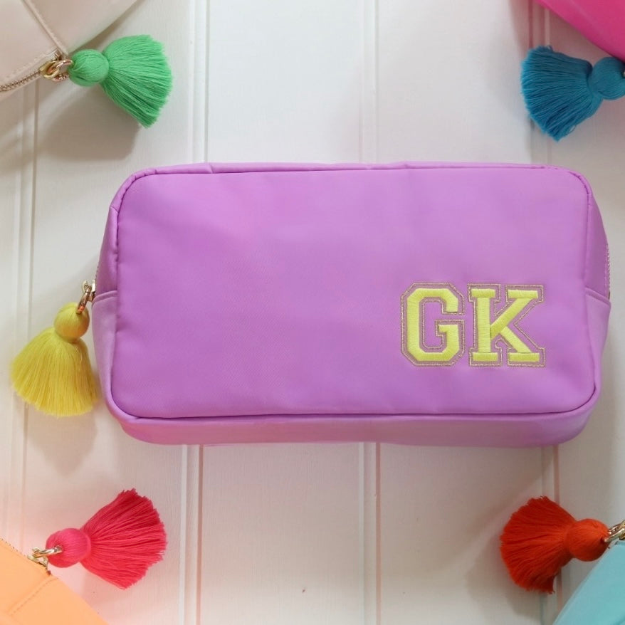 Lavender Varsity Pouch