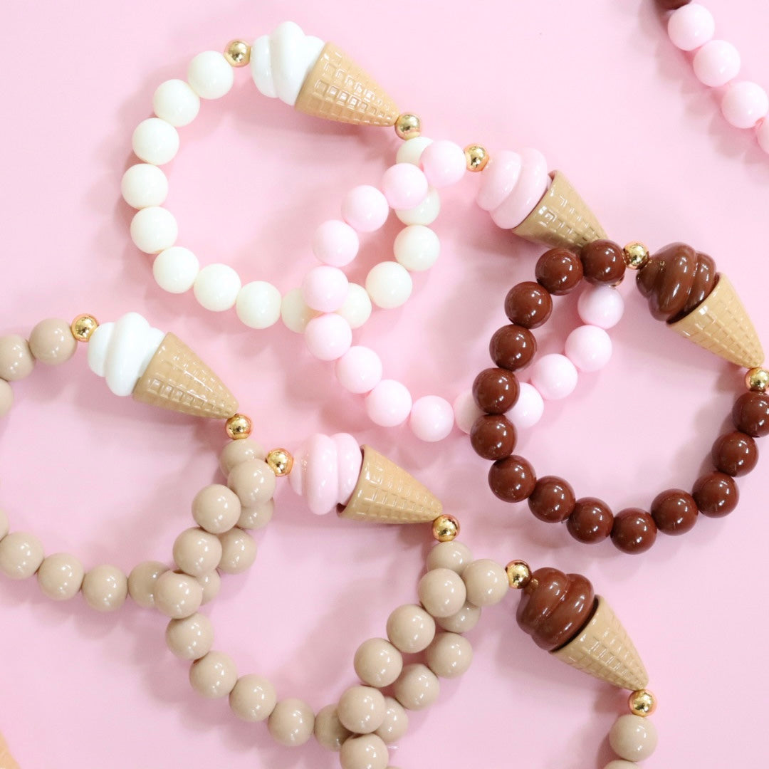 'Neopolitan' Bead Bracelet