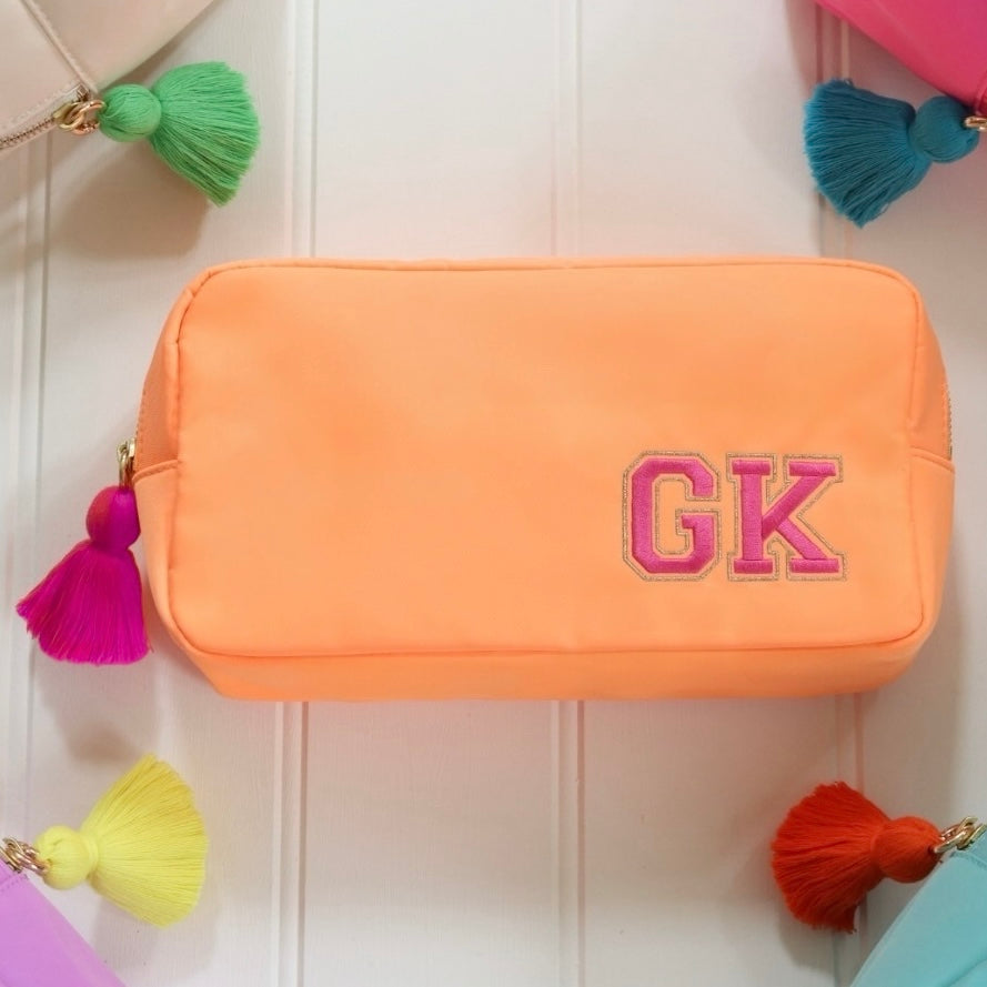 Apricot Varsity Pouch
