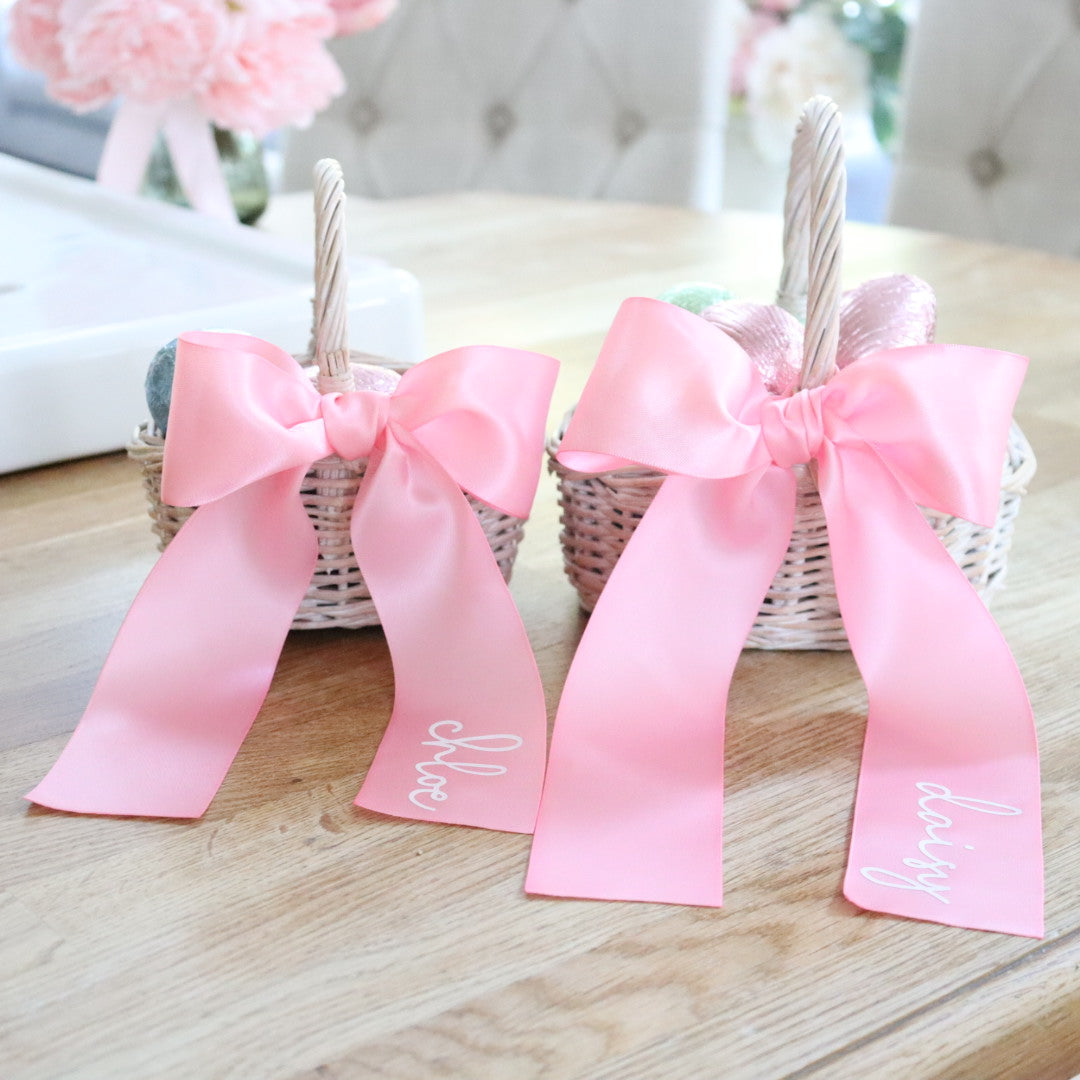 Whitewash Wicker Easter Basket