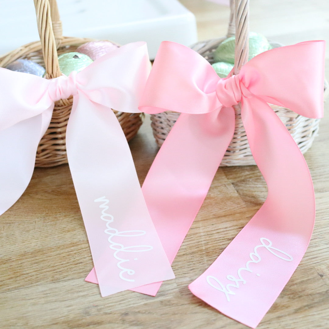 Whitewash Wicker Easter Basket