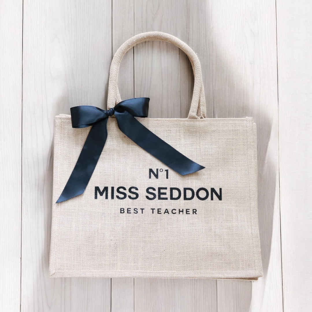 Jute Birthday Gift Bag - Natural