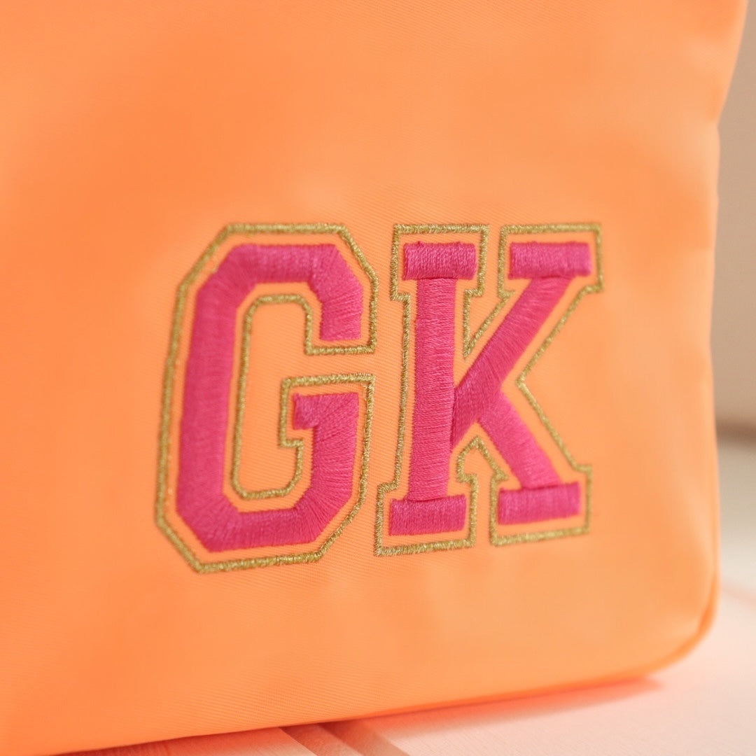 Apricot Varsity Pouch