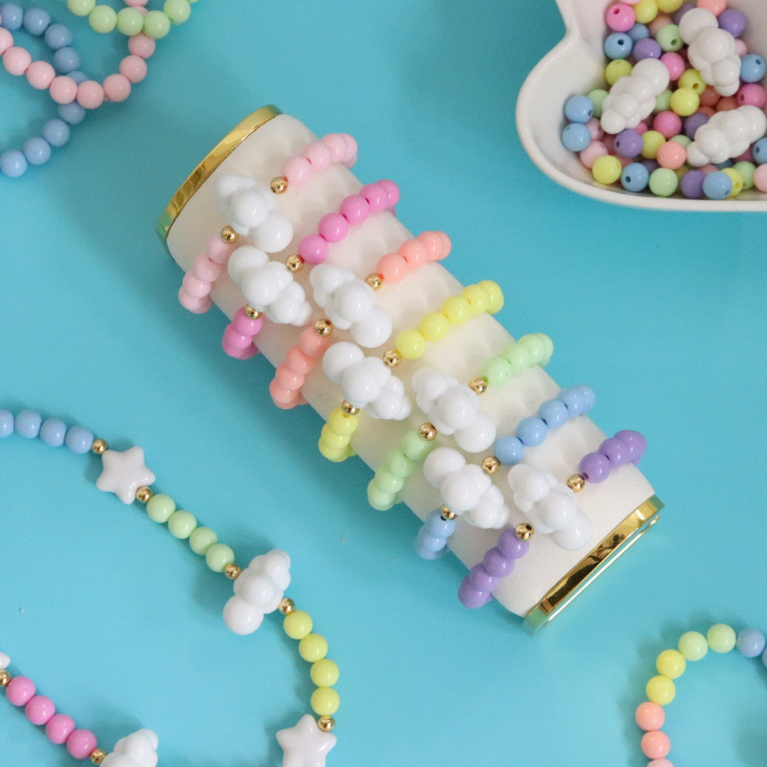 'Over The Rainbow' Pastel Bead Bracelet