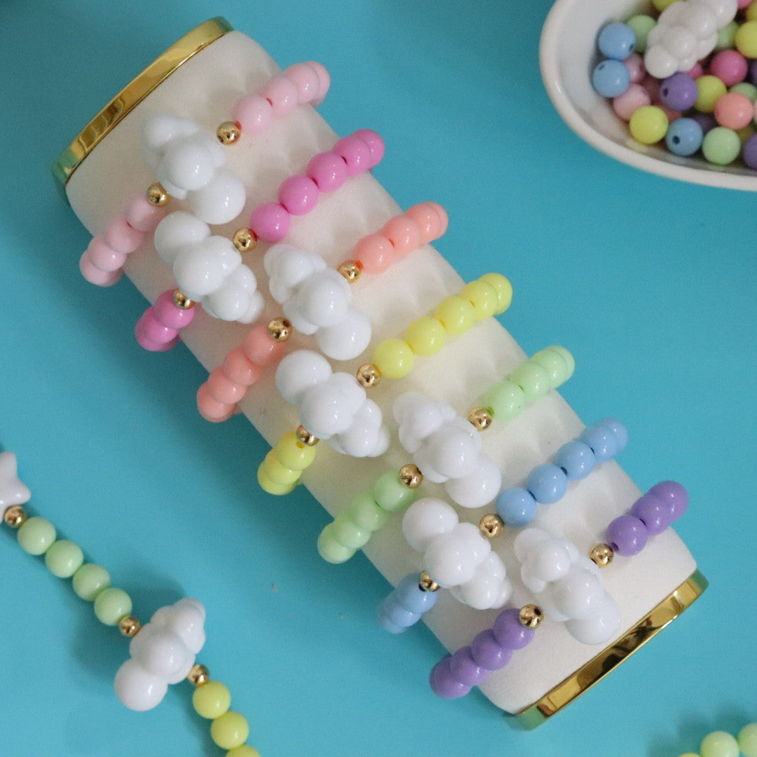 'Over The Rainbow' Pastel Bead Bracelet