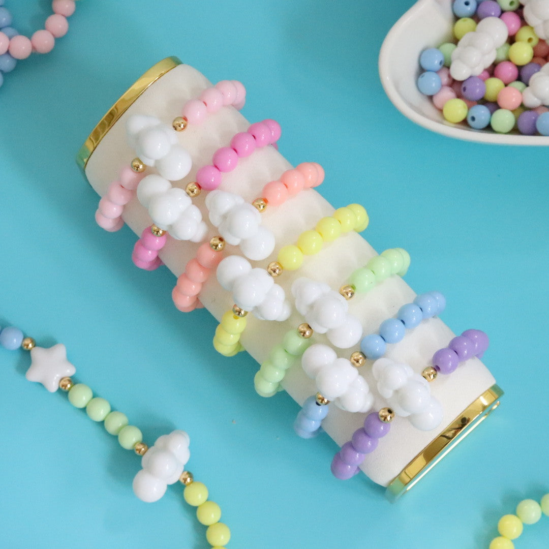 'Over The Rainbow' Pastel Bead Bracelet