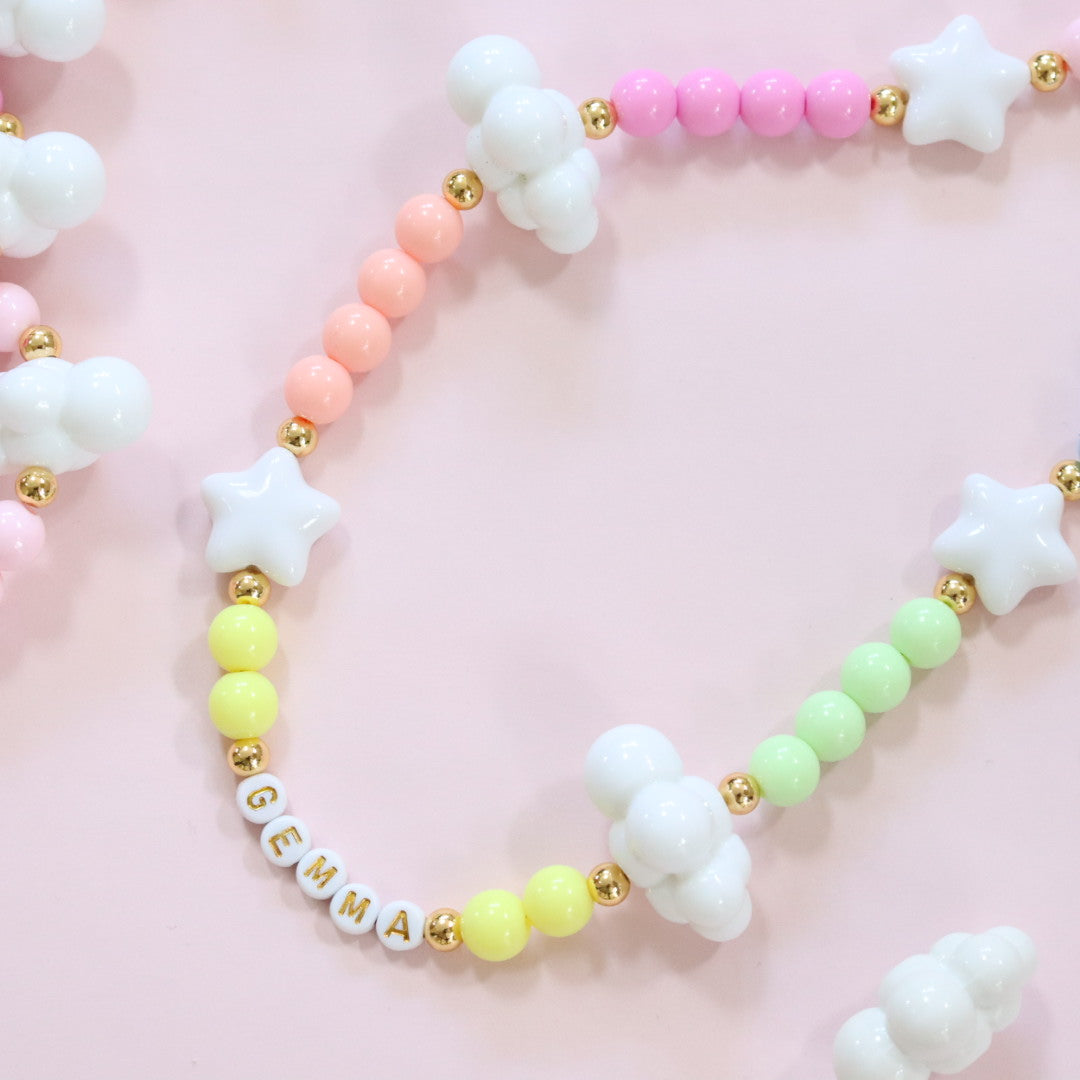 'Over The Rainbow' Pastel Bead Phone Charm