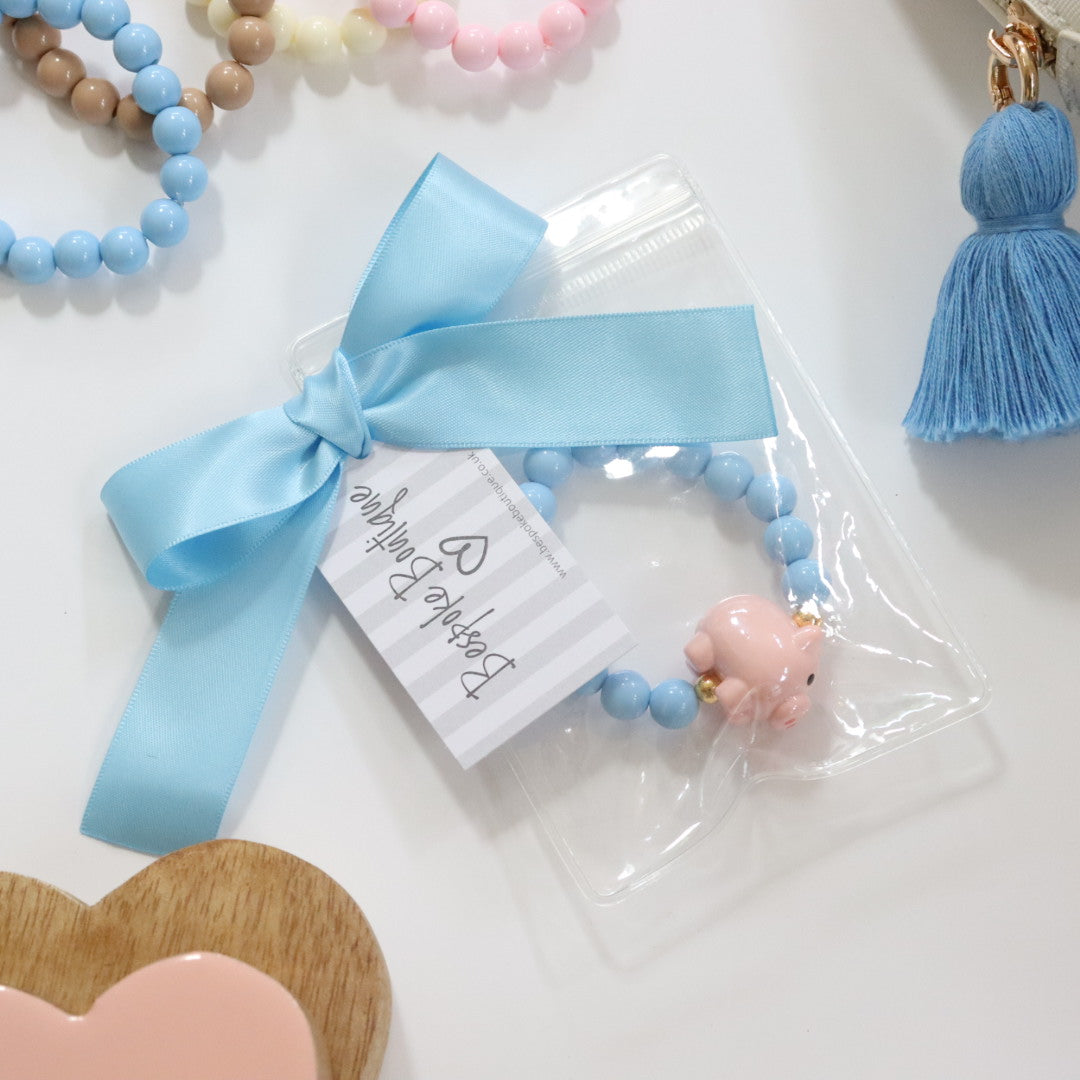 'Piggy Pink' Bead Bracelet