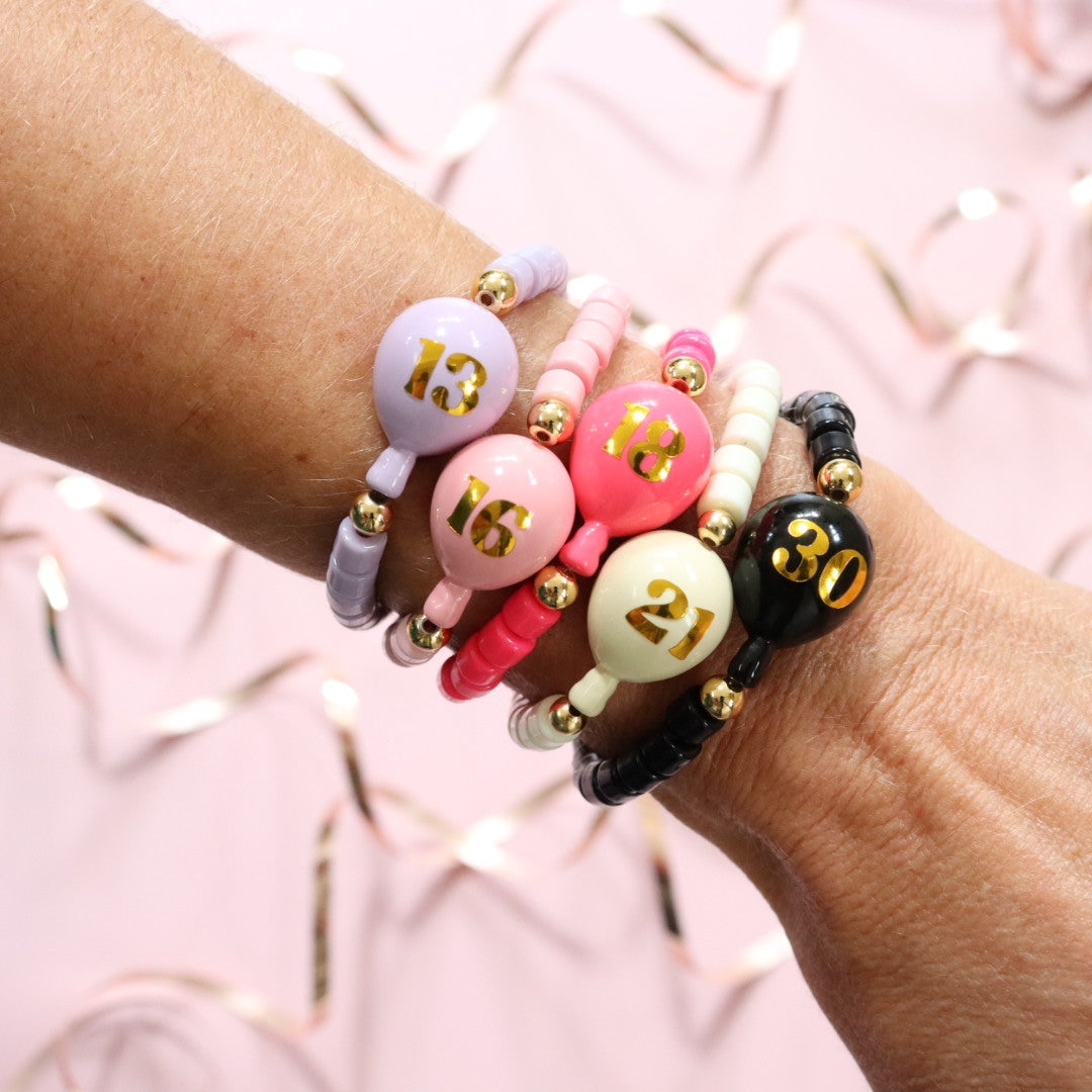 'Birthday Balloon' Bead Bracelet