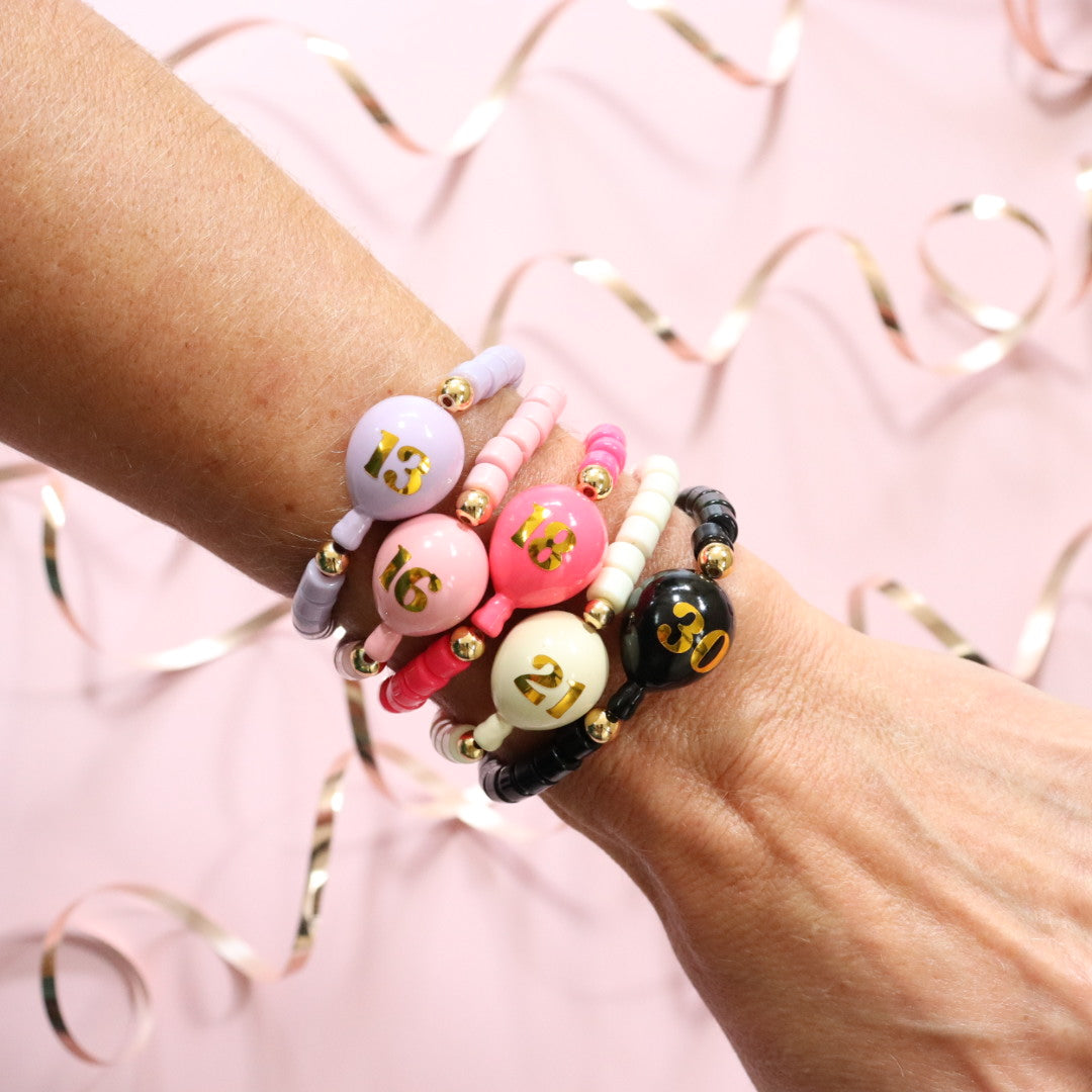 'Birthday Balloon' Bead Bracelet