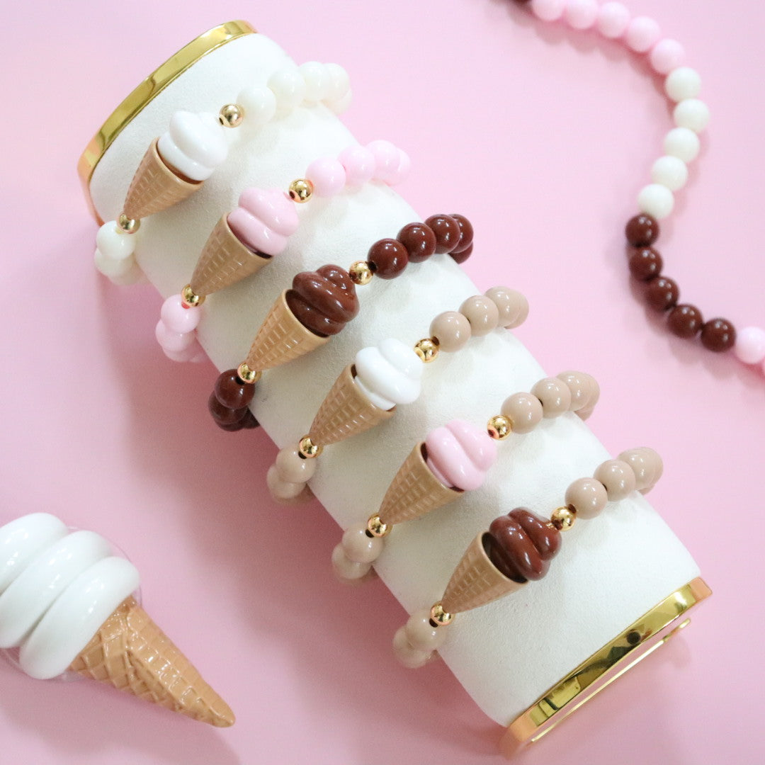 'Neopolitan' Bead Bracelet