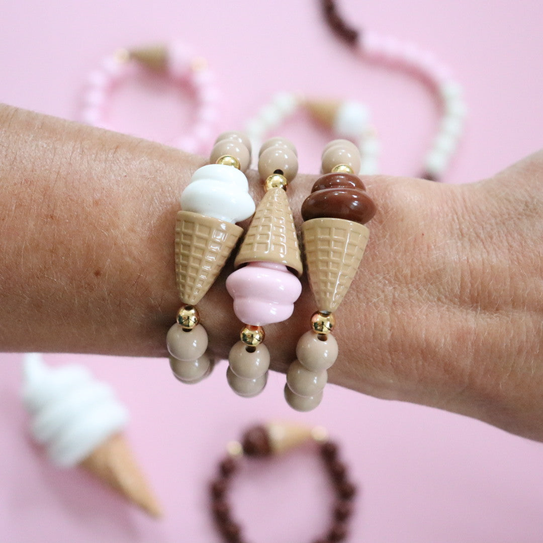 'Neopolitan' Bead Bracelet