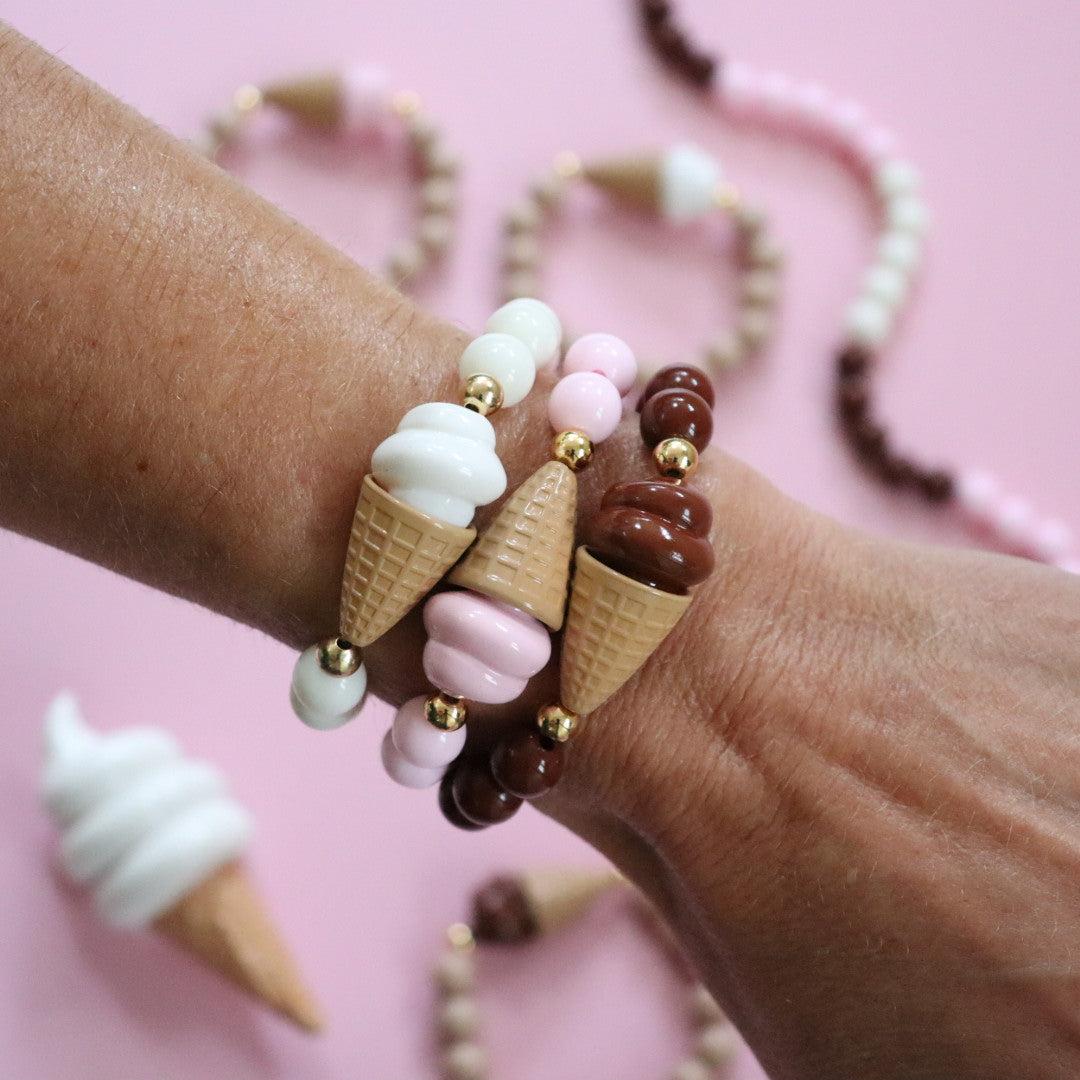 'Neopolitan' Bead Bracelet