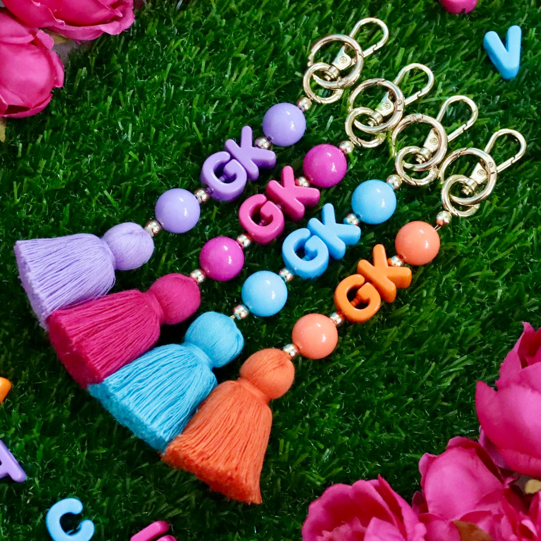 'A Bead C' Colourful Bead Keychain/Bag Charm