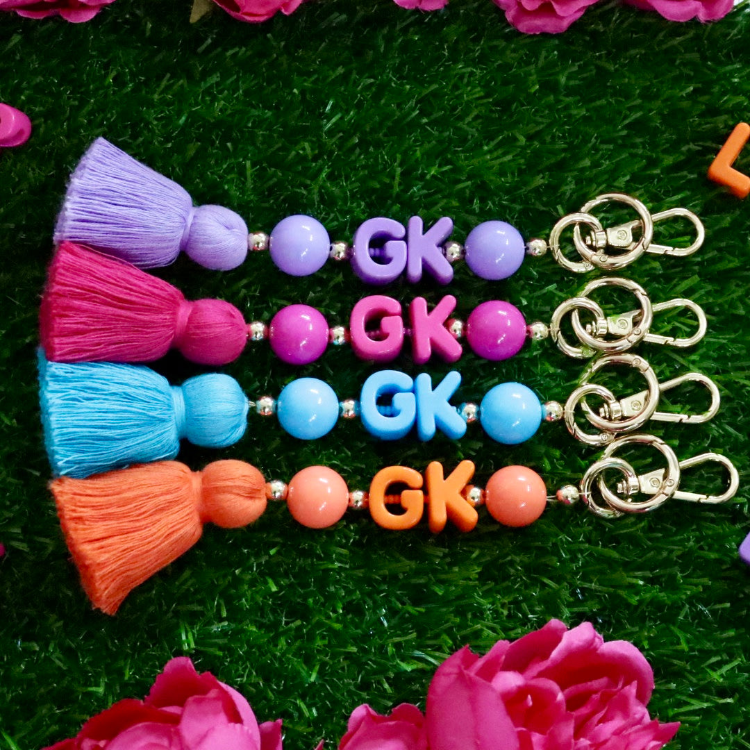 'A Bead C' Colourful Bead Keychain/Bag Charm