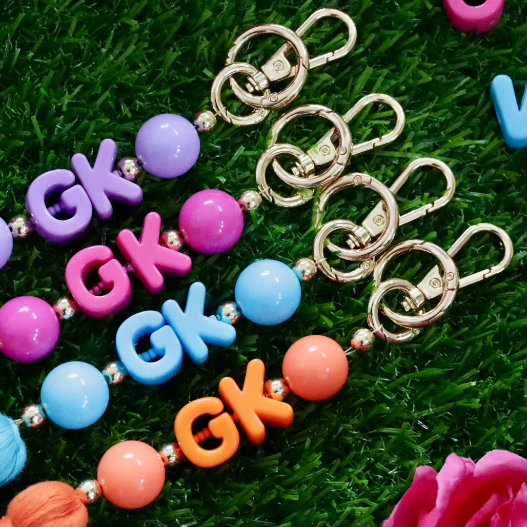 'A Bead C' Colourful Bead Keychain/Bag Charm