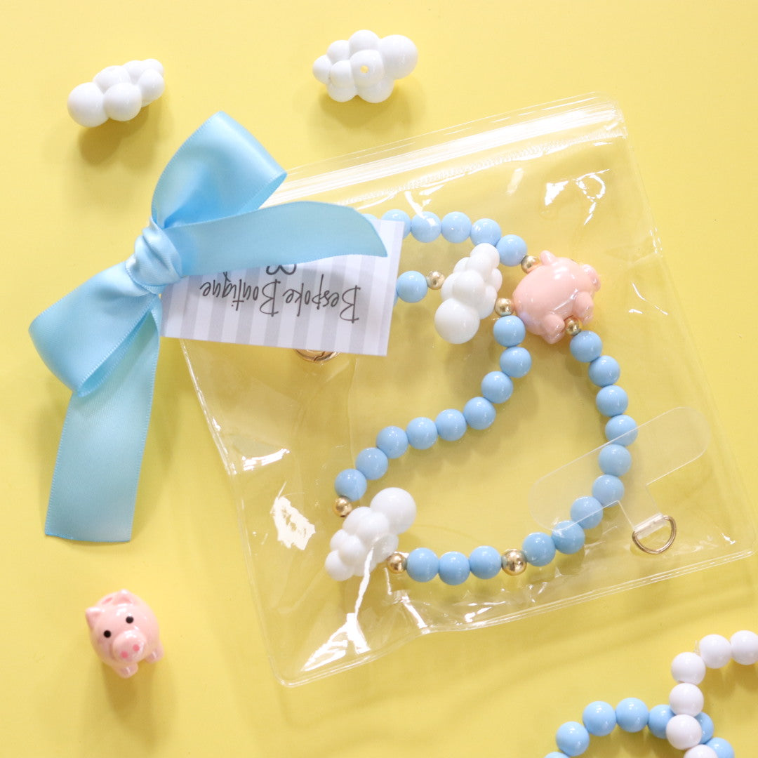 'Pigs Might Fly' Bead Phone Charm
