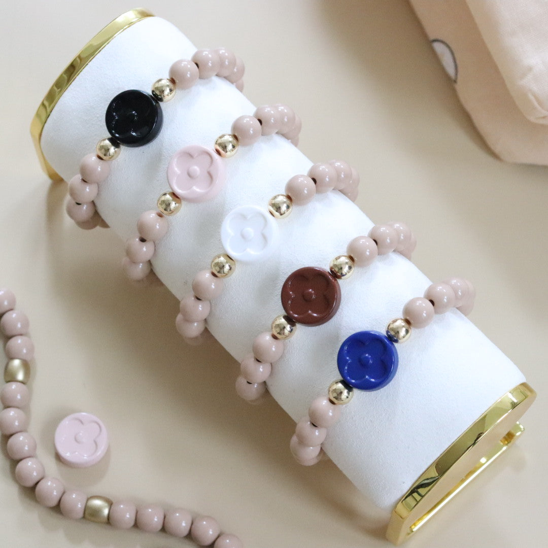 'Lucky Clover' Classic Bead Bracelet