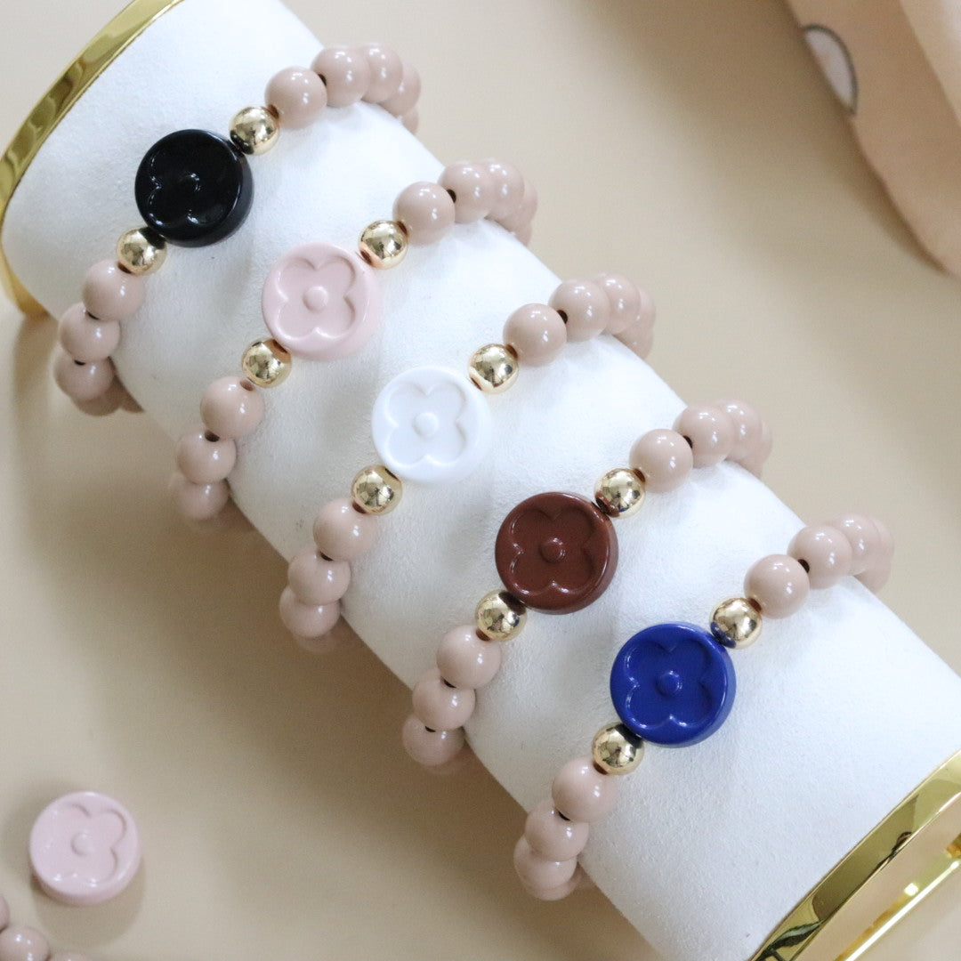'Lucky Clover' Classic Bead Bracelet