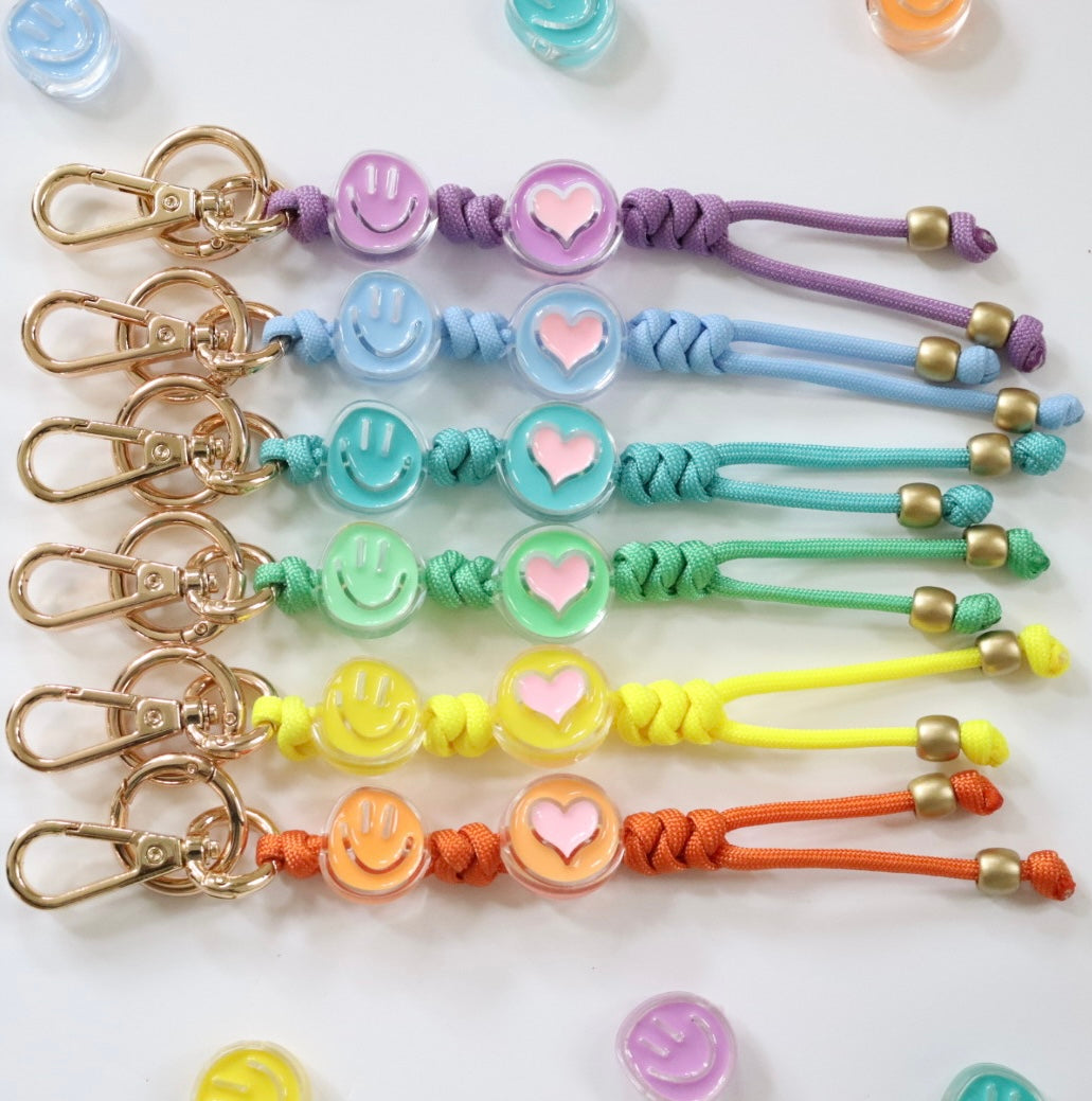 'Big Smile' Paracord Keychain/Bag Charm
