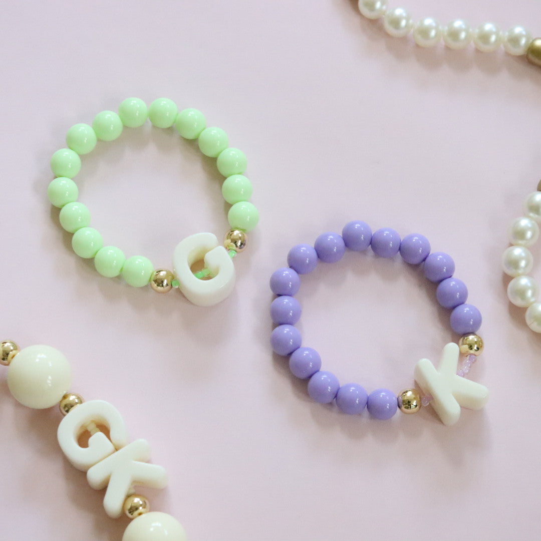 'Love Letter' Cream Bead Bracelet