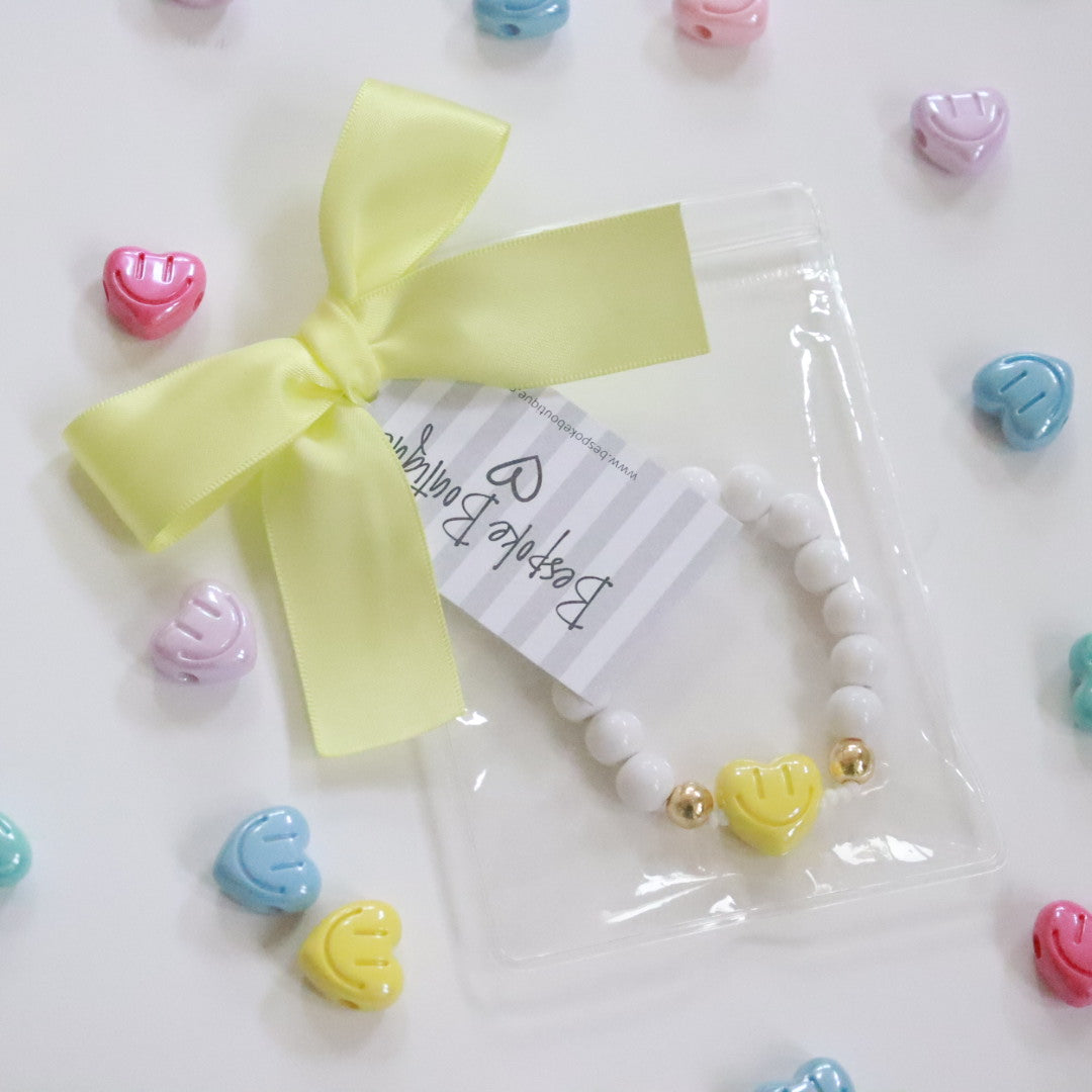 'Happy Heart' Bead Bracelet