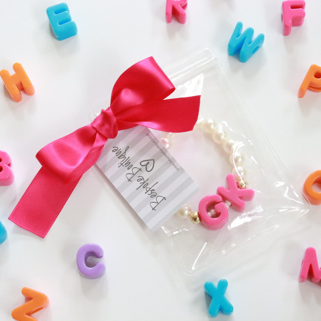 'Pearl Pop' Initials Bead Bracelet