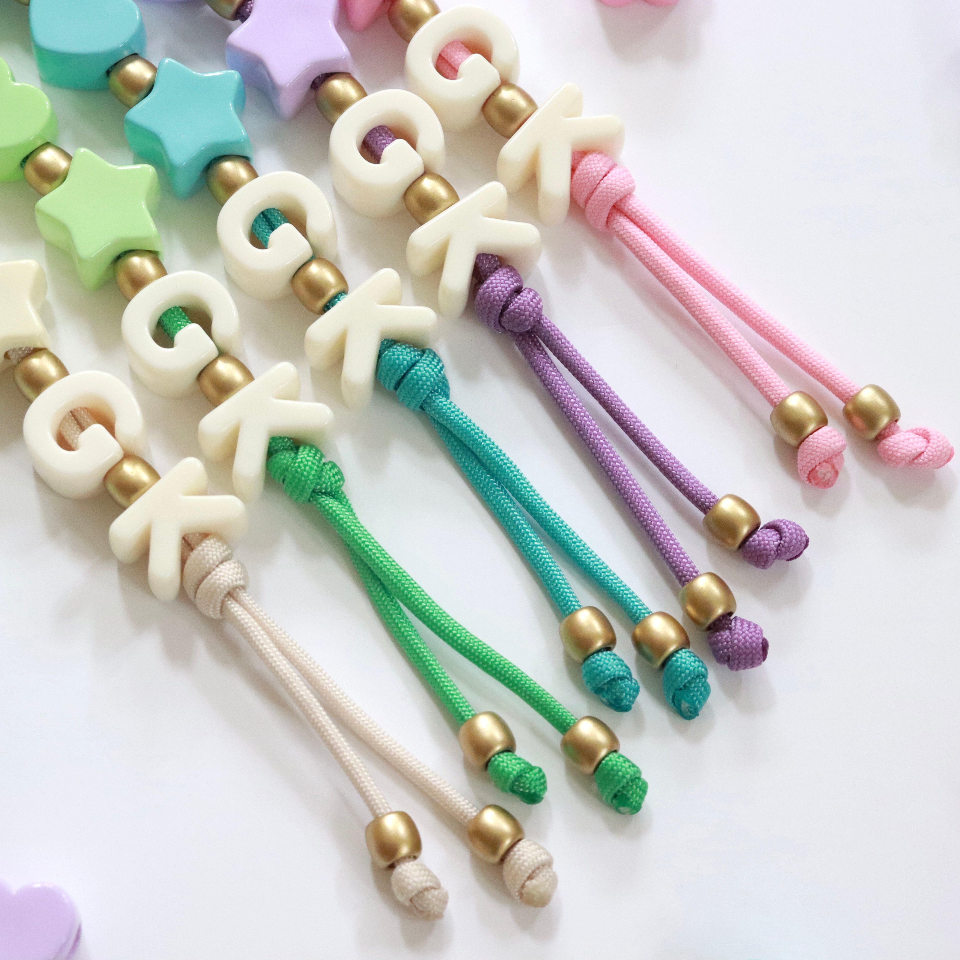 'Chunky Charm Trio' Paracord Keychain/Bag Charm