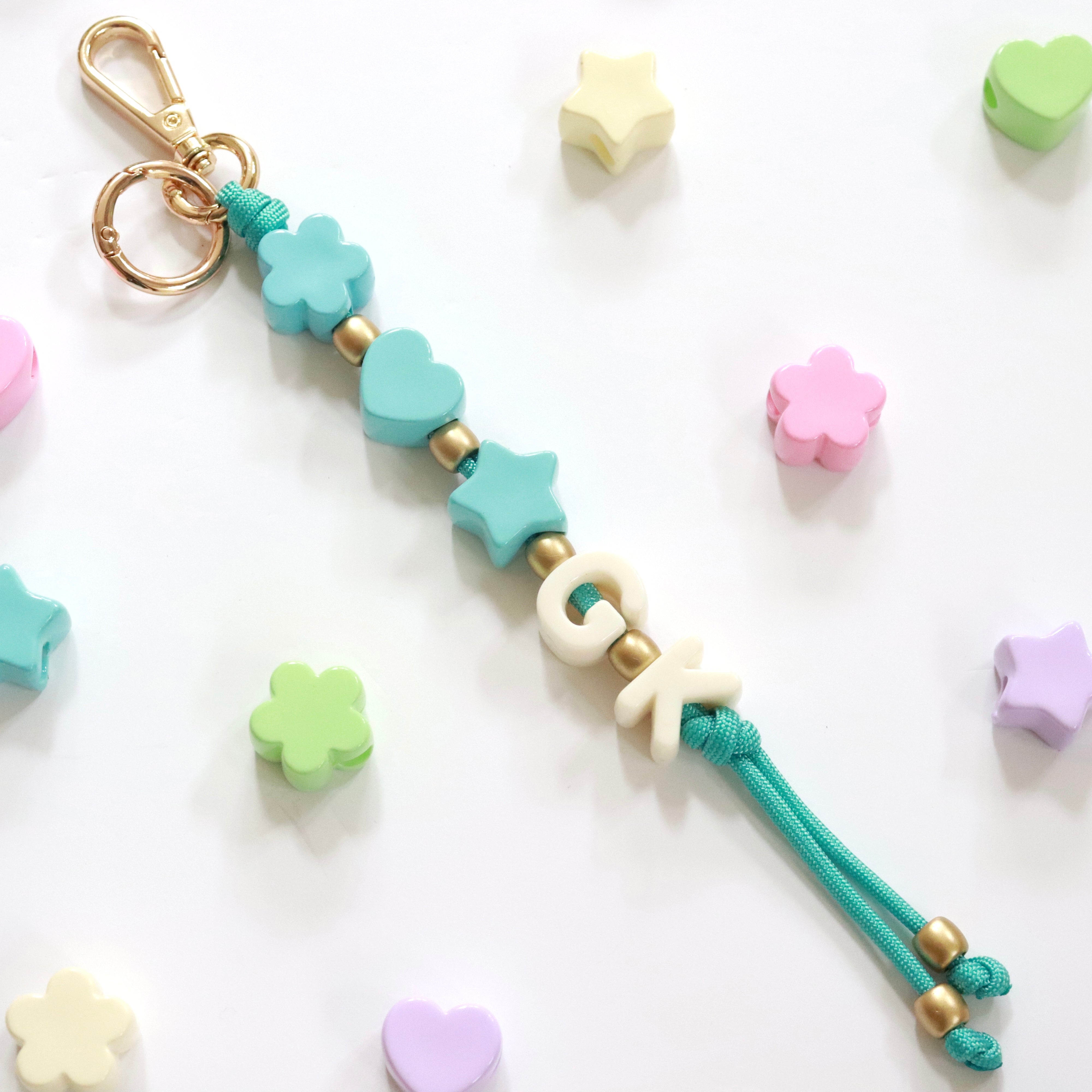'Chunky Charm Trio' Paracord Keychain/Bag Charm
