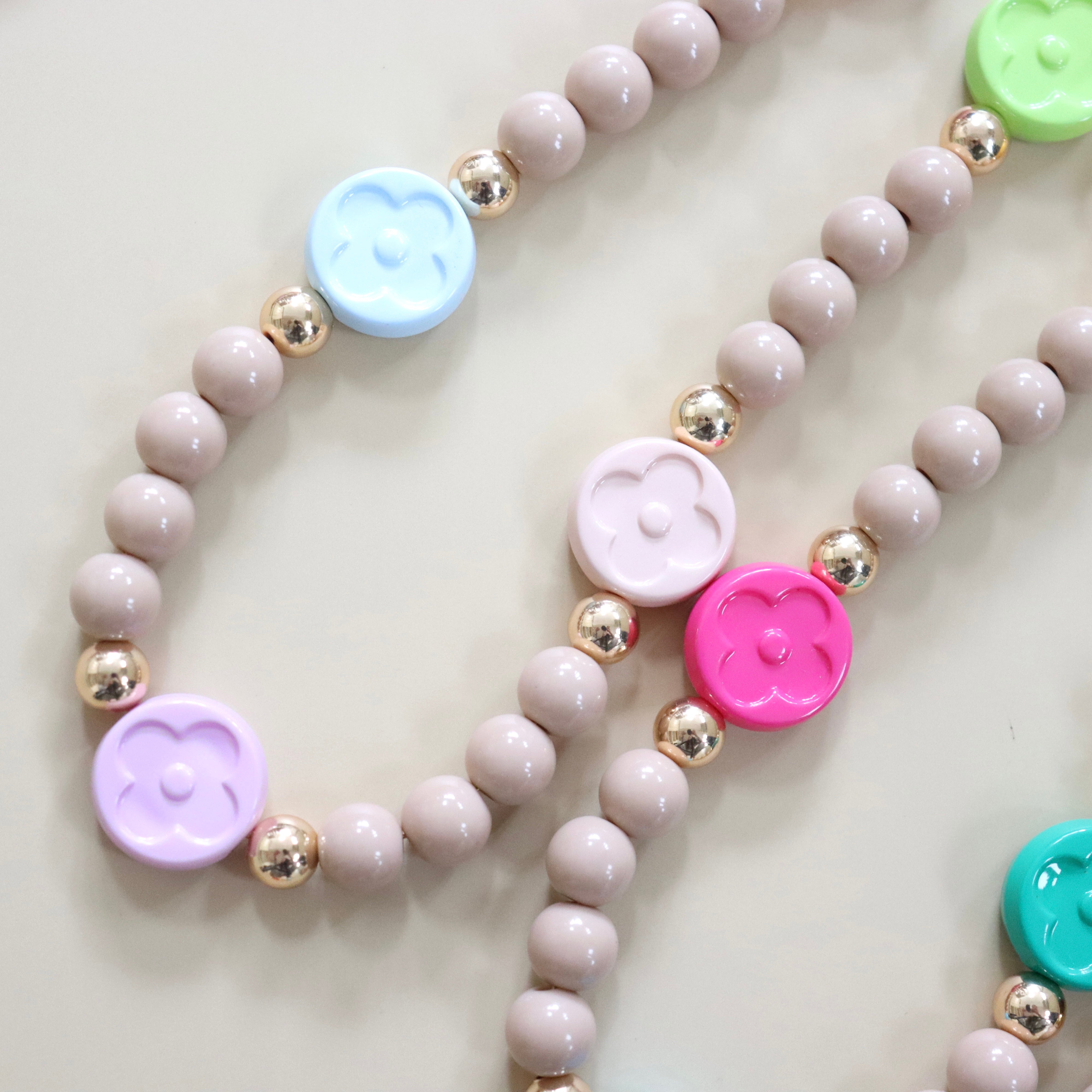 'Lucky Clover' Bead Phone Charm