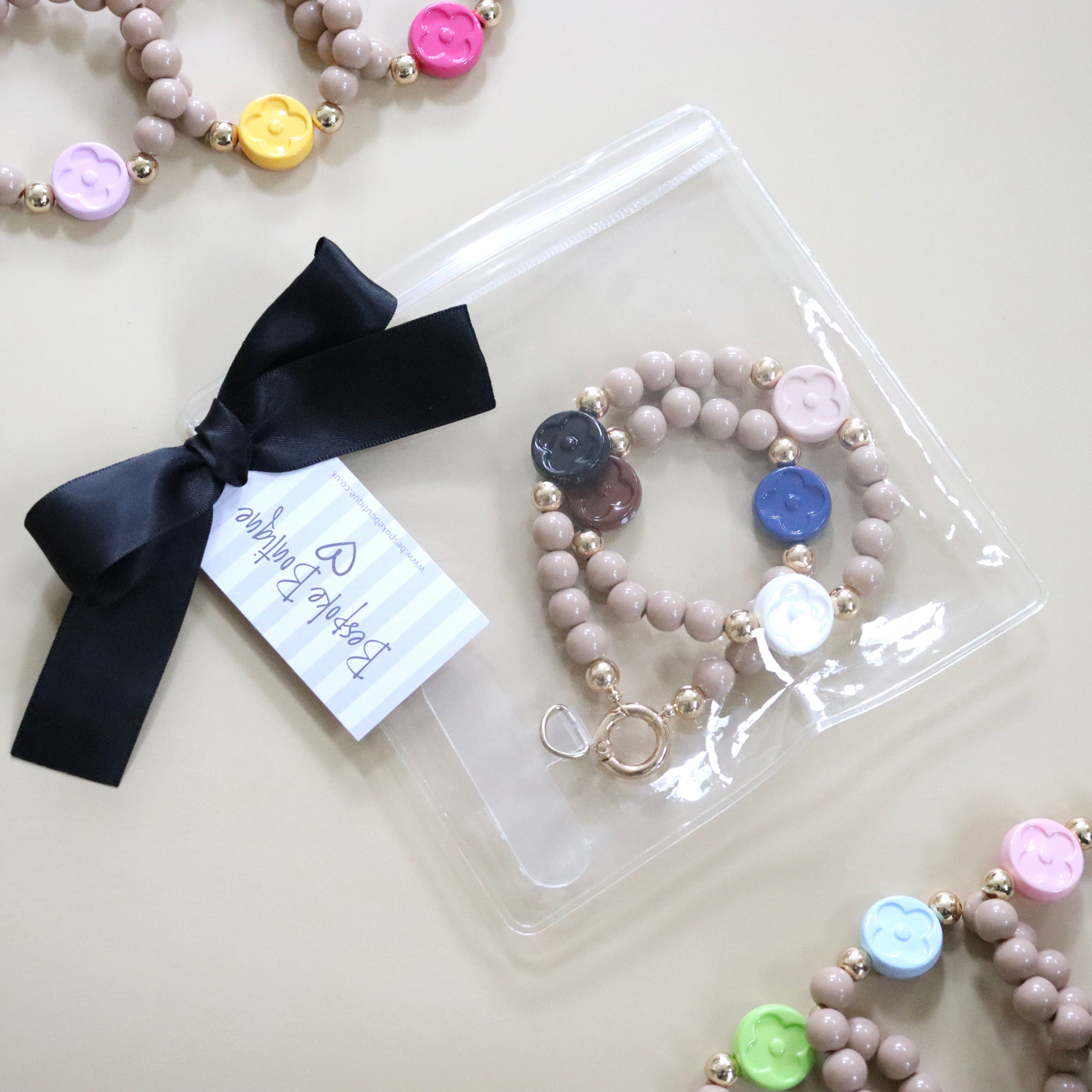'Lucky Clover' Bead Phone Charm