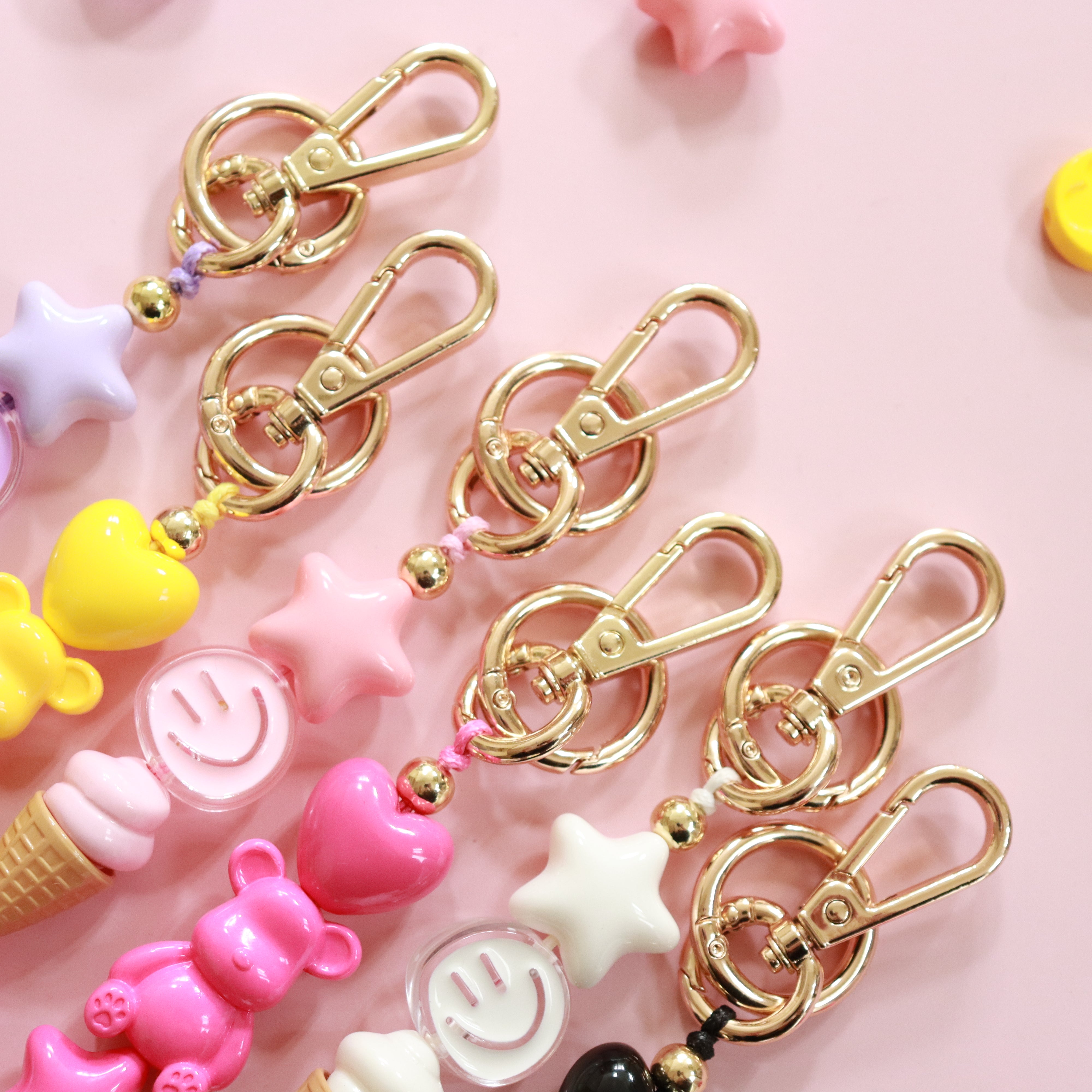 'Fave Things' Bead Keychain/Bag Charm