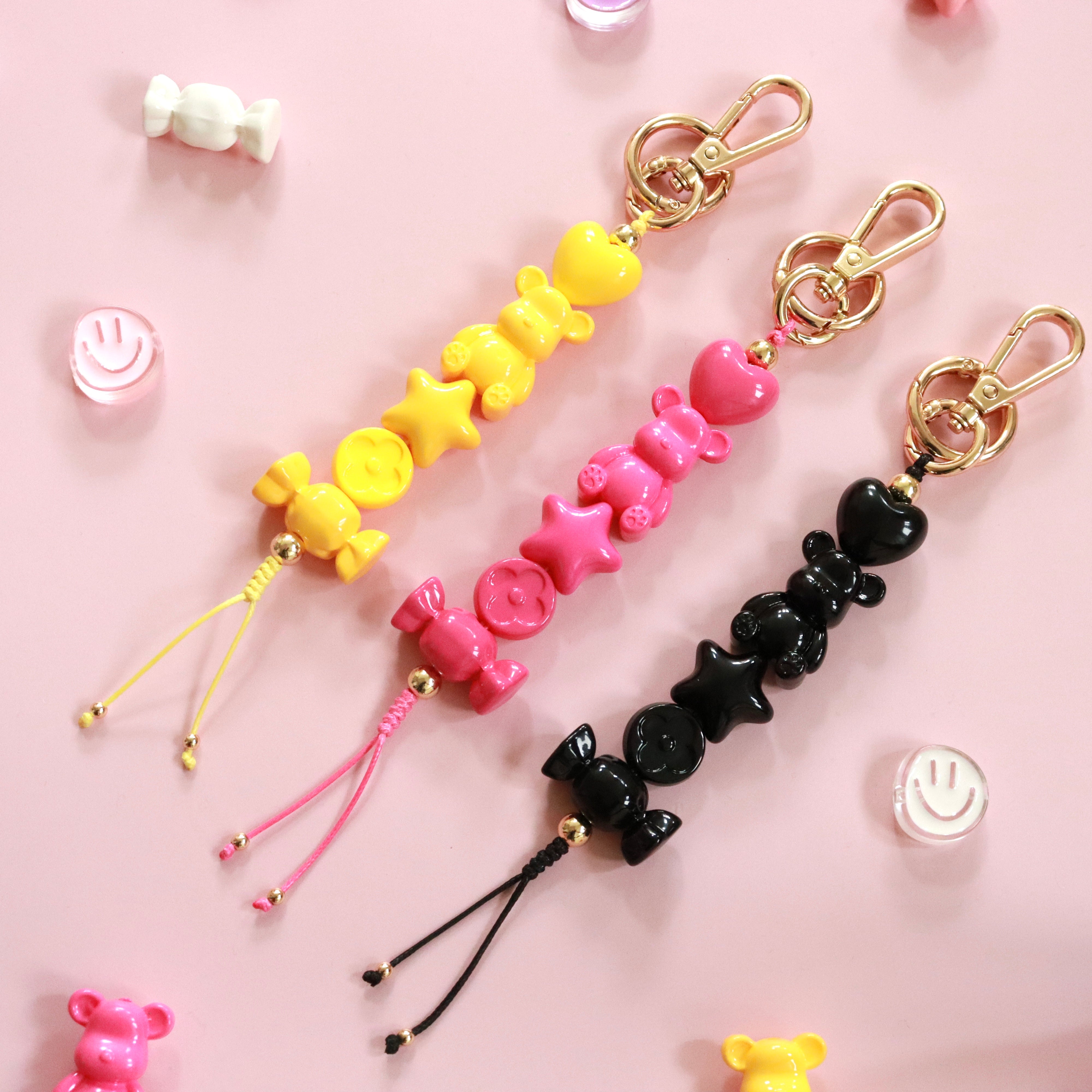 'Fave Things' Bead Keychain/Bag Charm