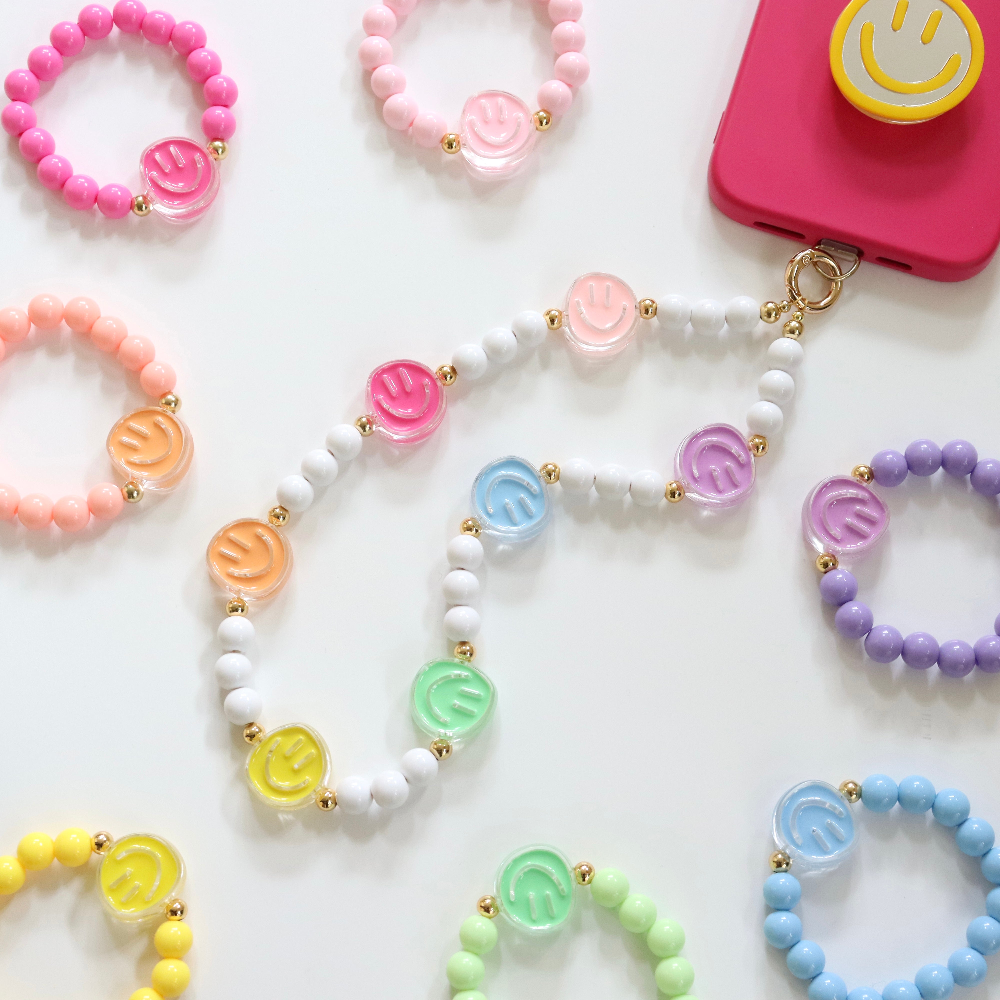 'Big Smile' Bead Phone Charm