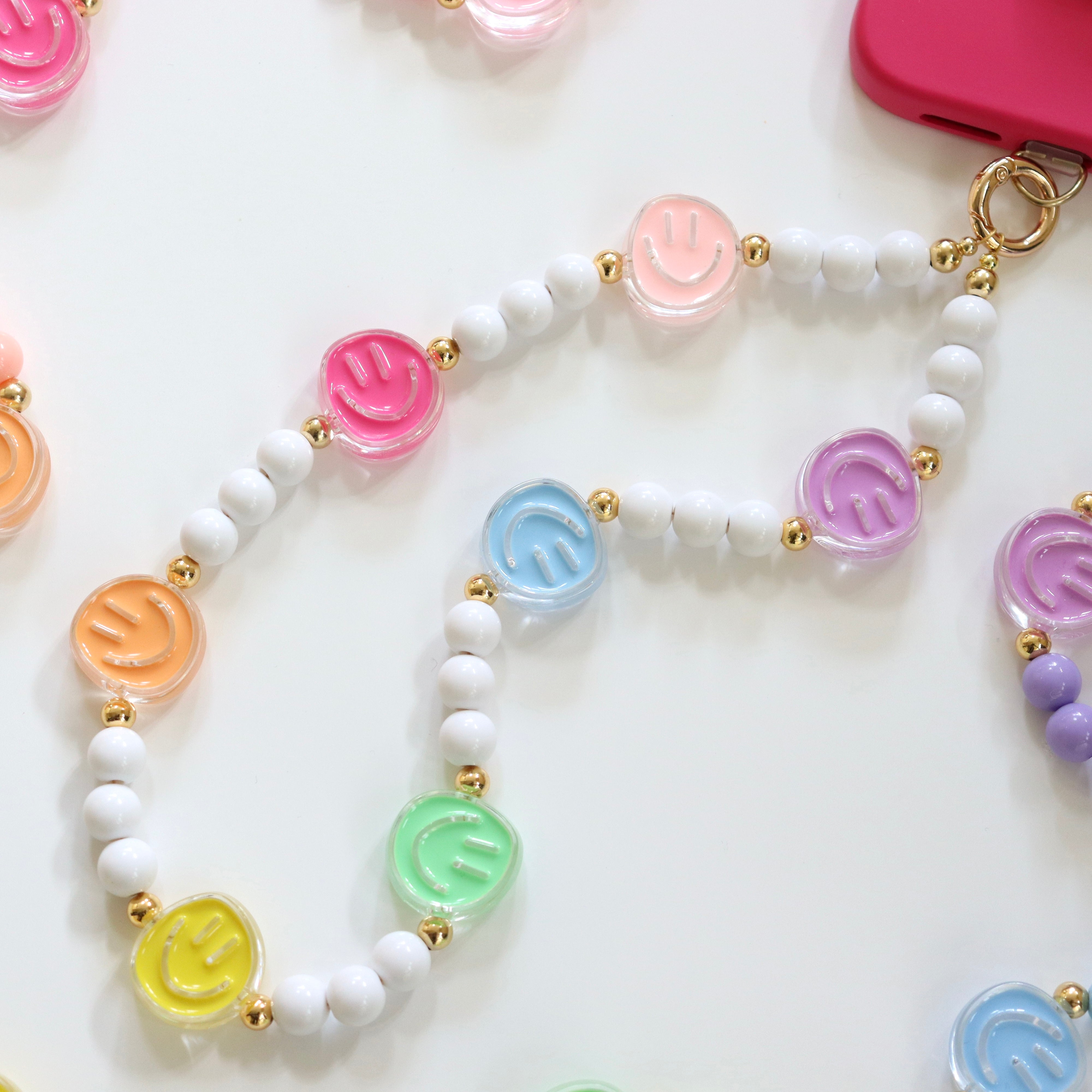 'Big Smile' Bead Phone Charm