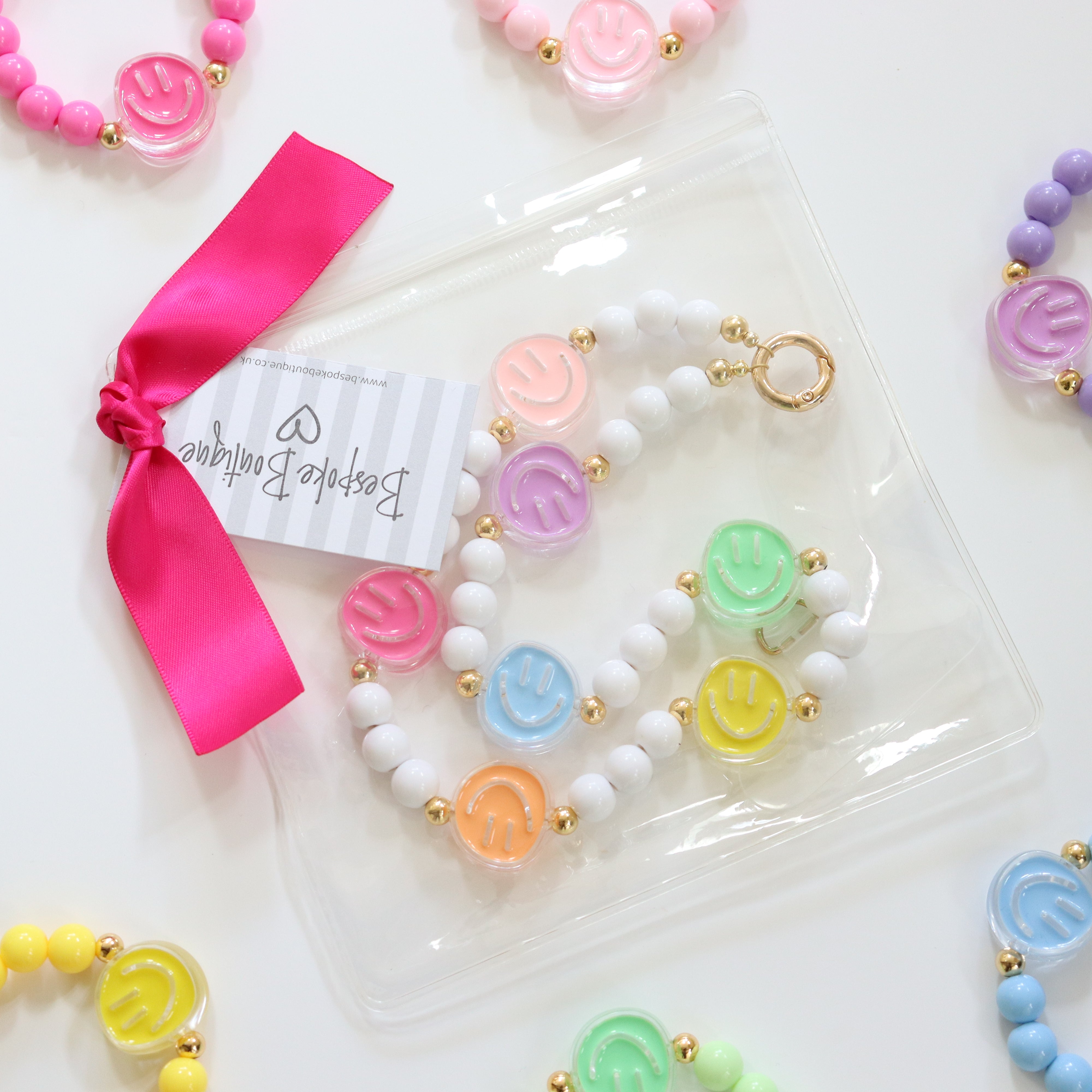 'Big Smile' Bead Phone Charm