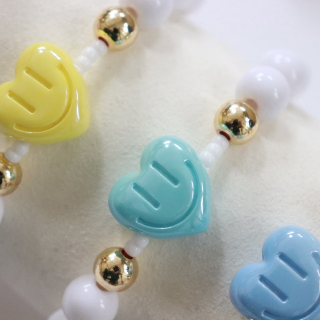 'Happy Heart' Bead Bracelet