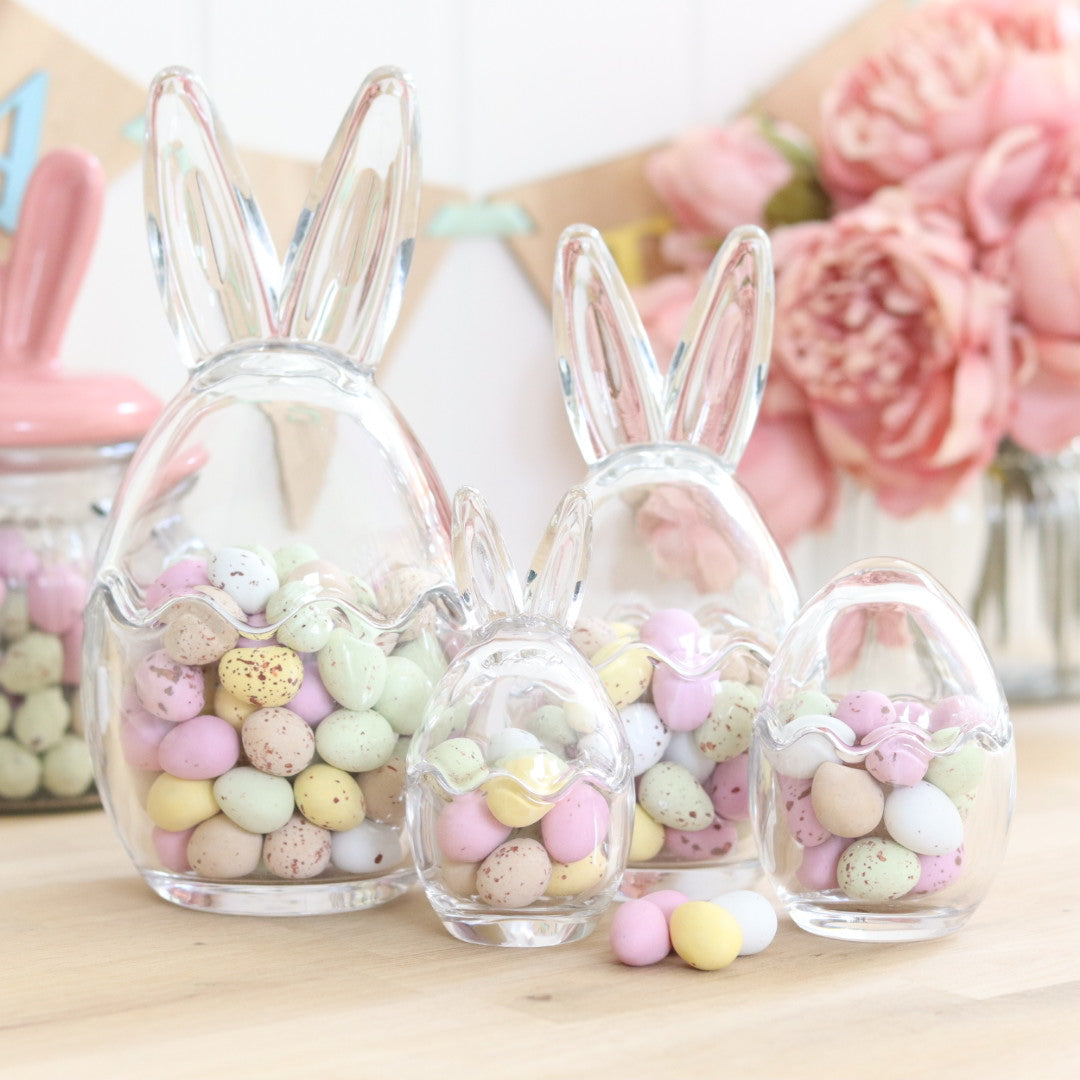 Bunny Ears Glass Jars - 4 Sizes Available