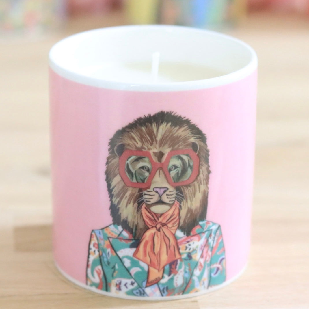 Fashion Animals Mug &/or Candle - Lenny Lion