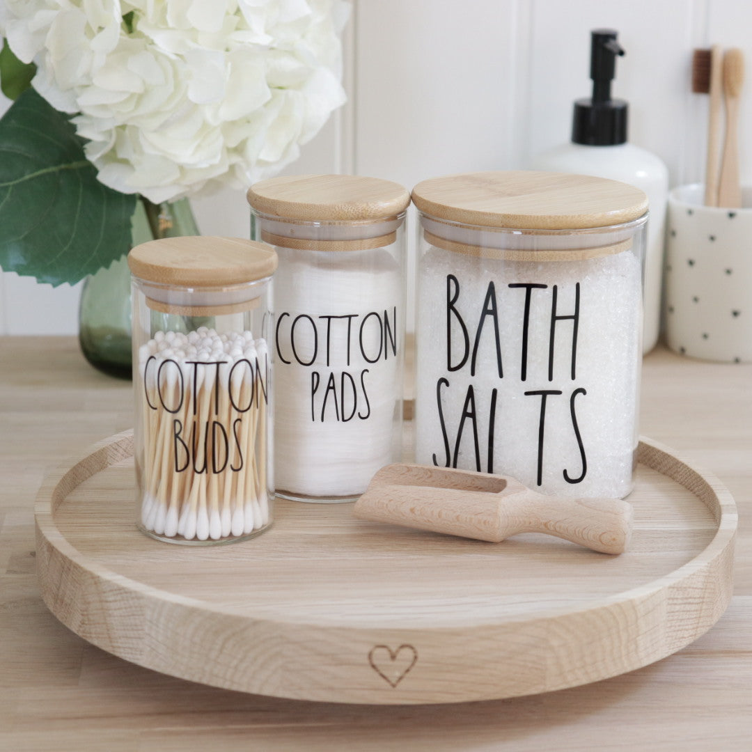 Bathroom Storage Jars (Personalisation Available)